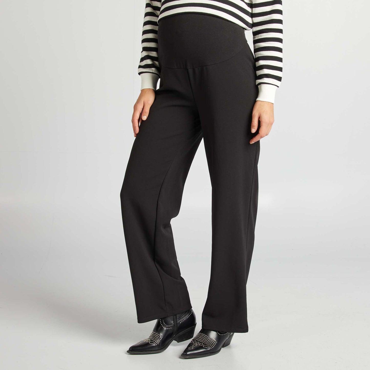 Pantalon grossesse bootcut noir