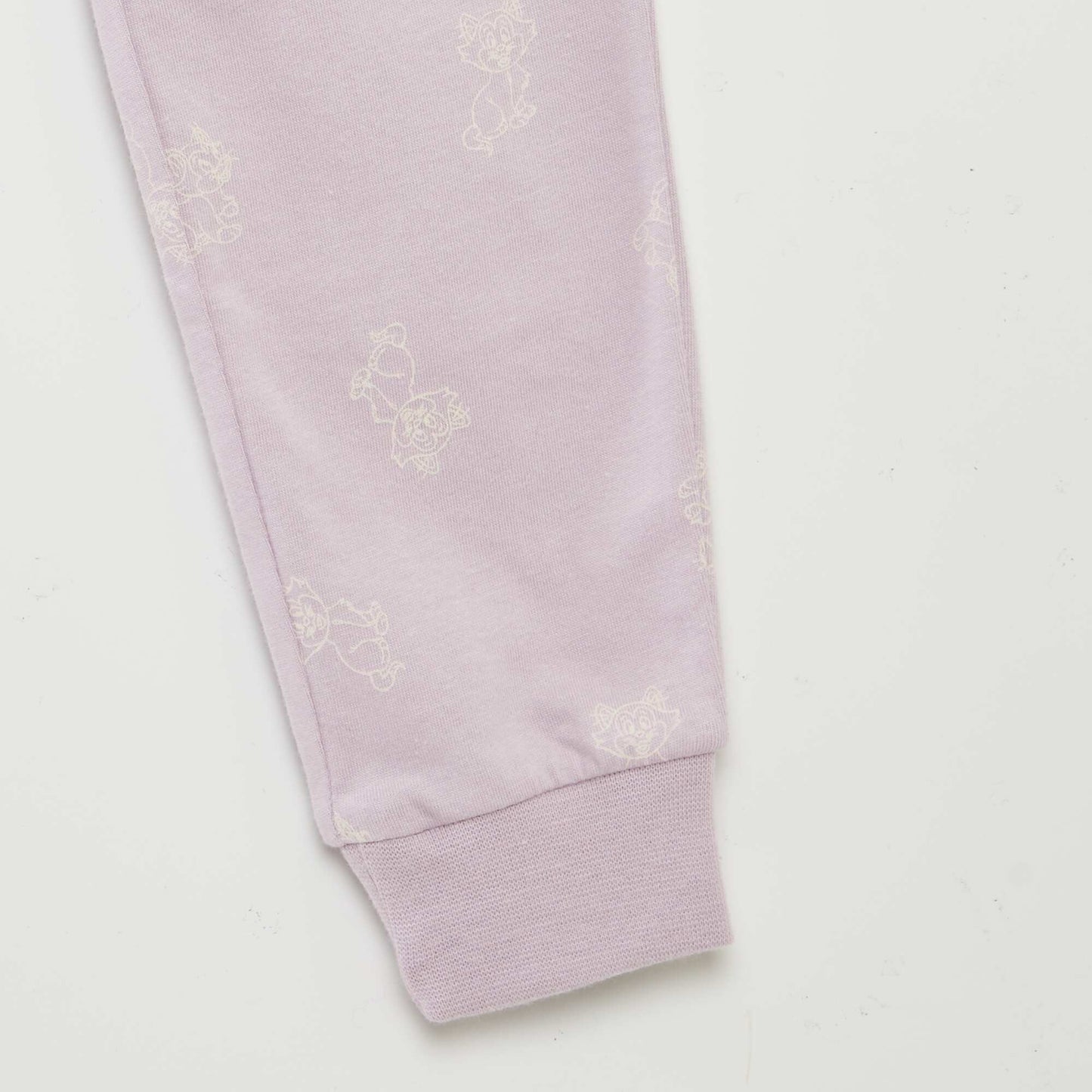 Pyjama long 'Minnie' - 2 pièces Blanc/violet