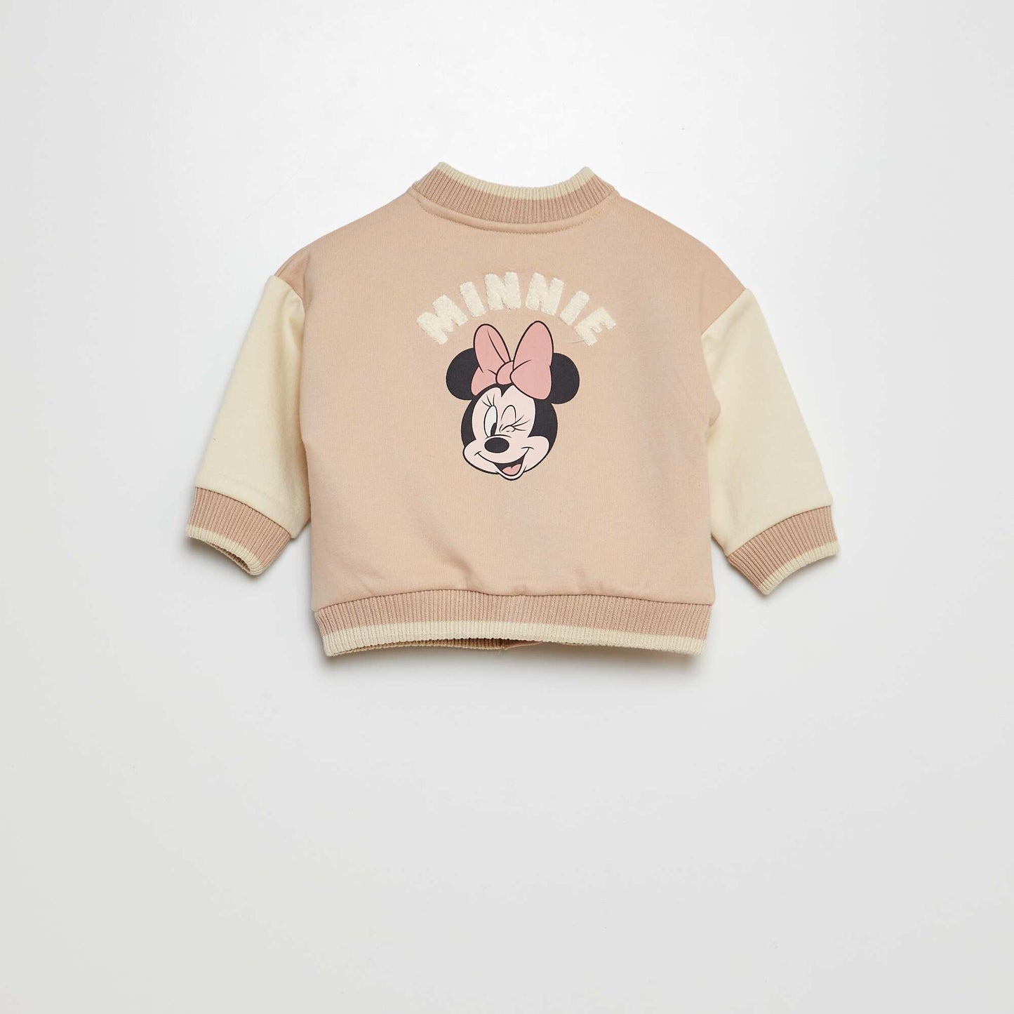 Blouson bicolore molleton 'Disney' Beige