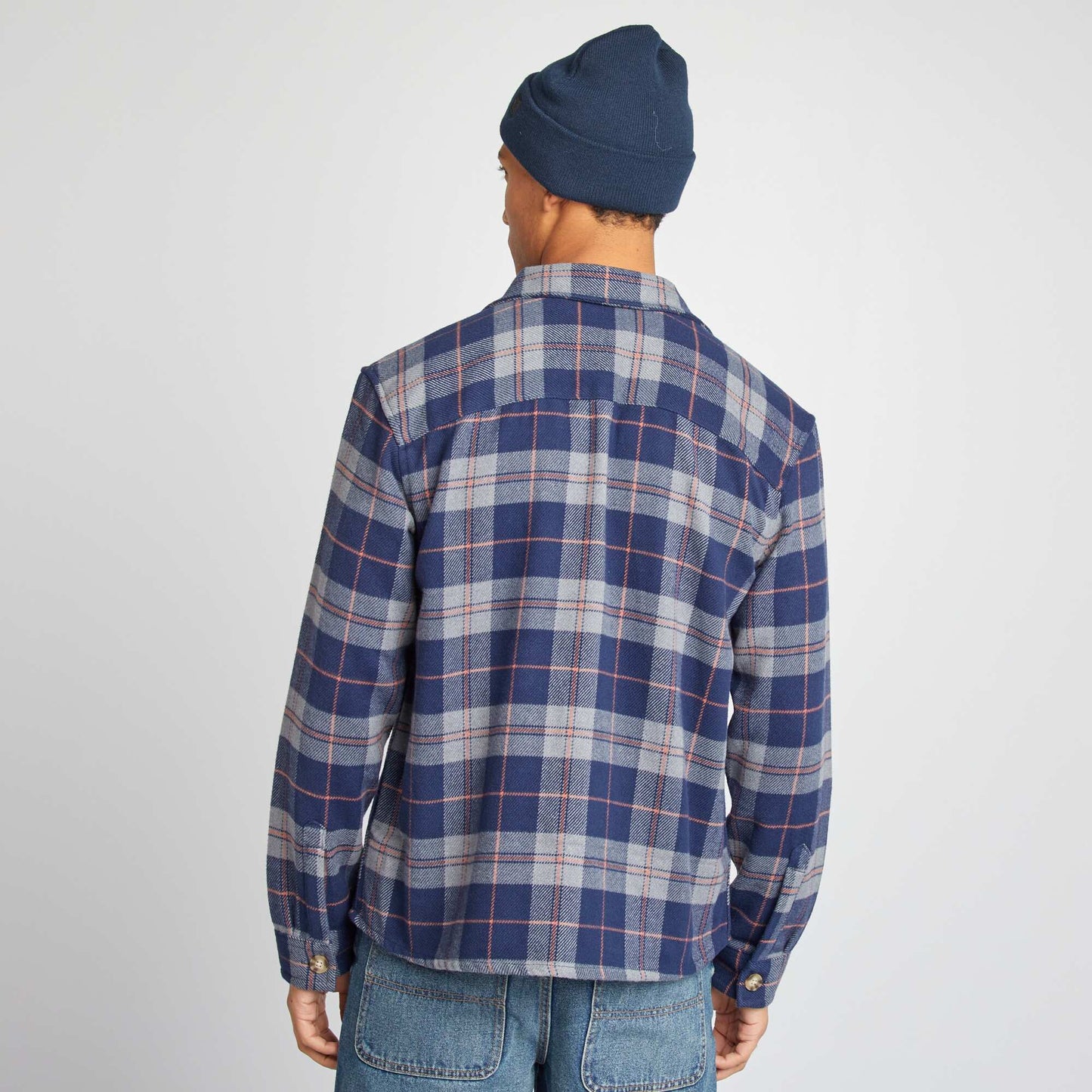 Surchemise en flanelle Bleu