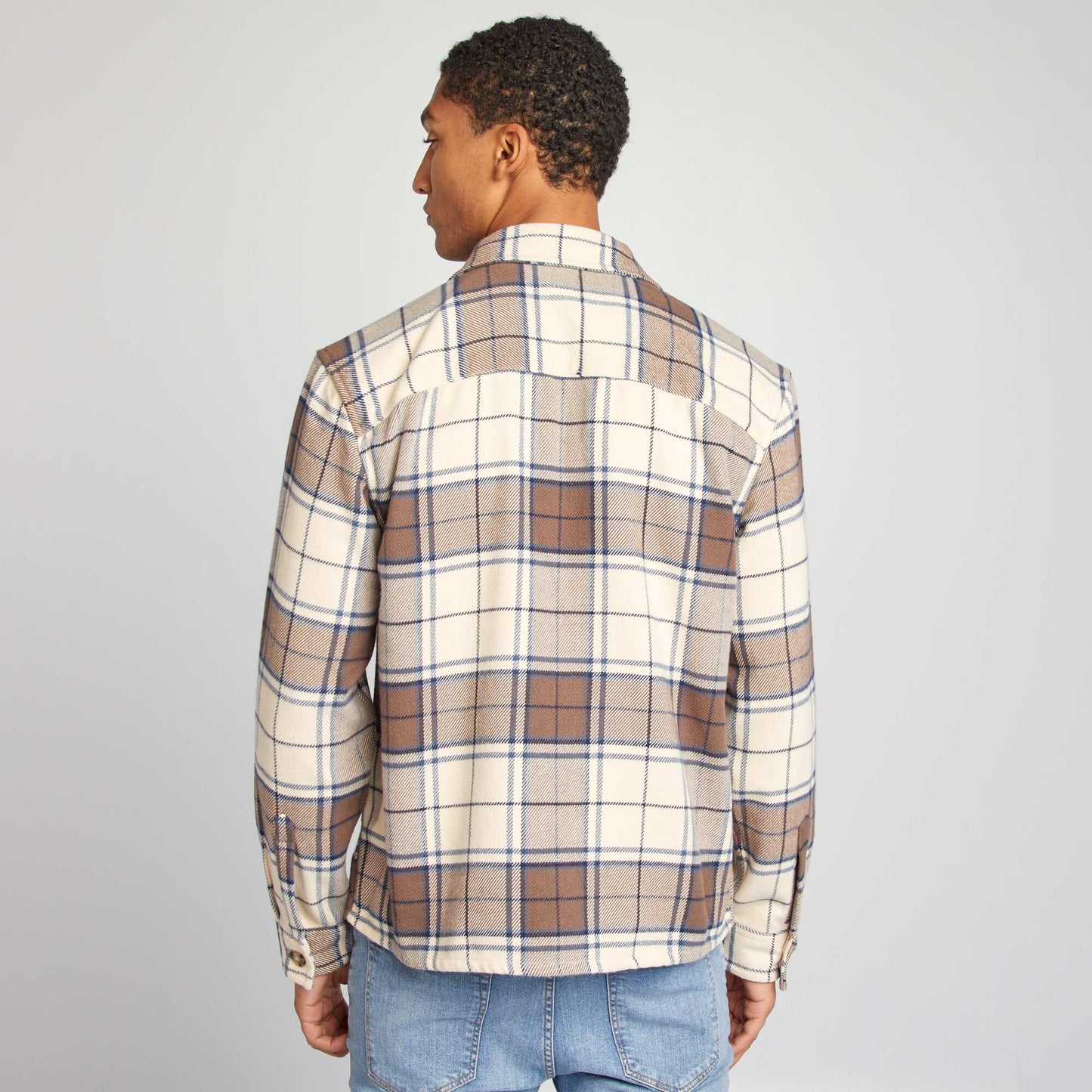 Surchemise en flanelle Beige