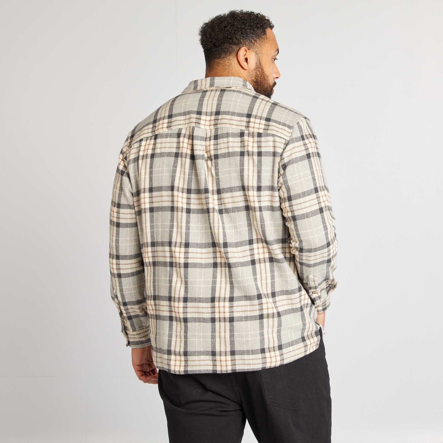 Chemise style bûcheron regular Gris