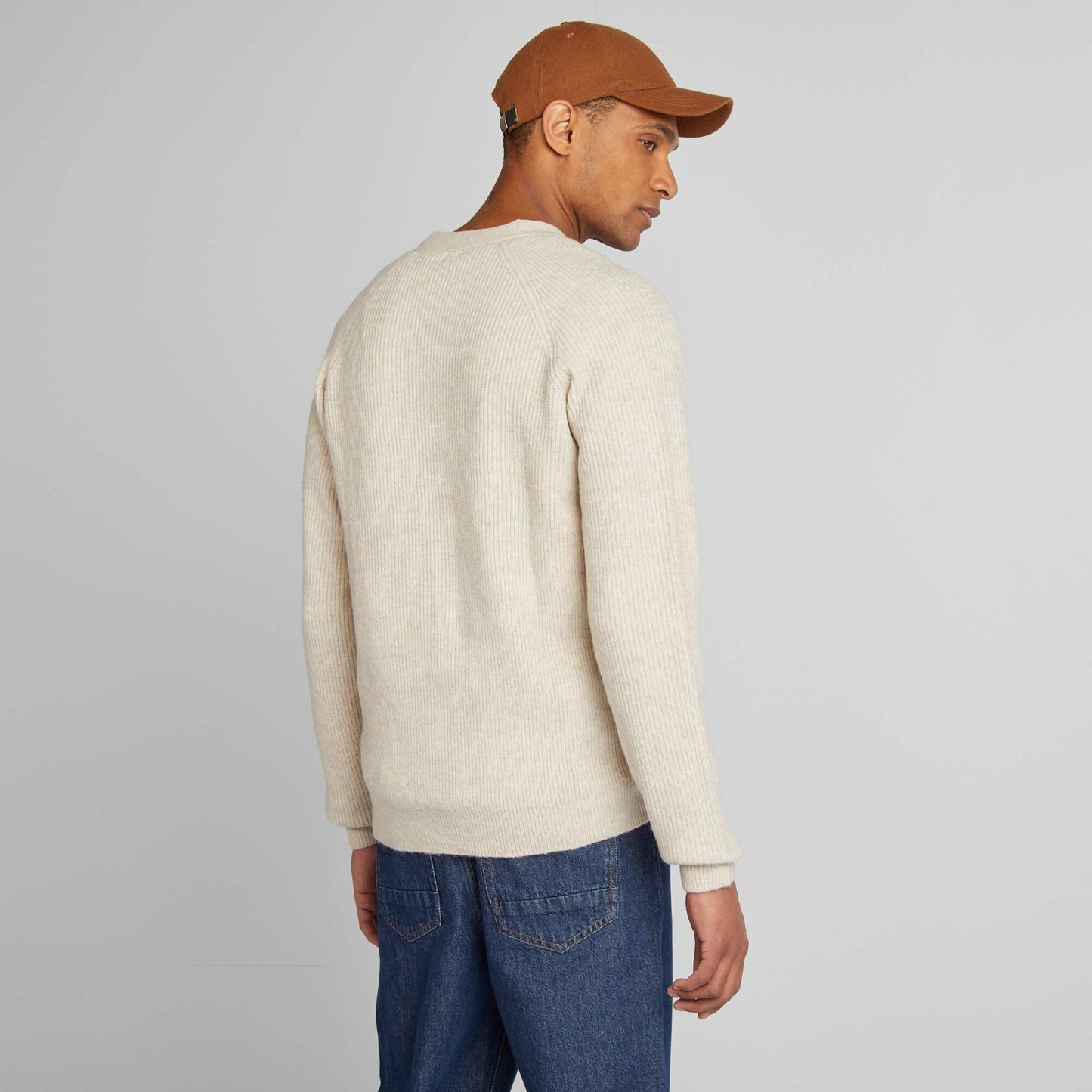 Gilet en maille perlée Beige