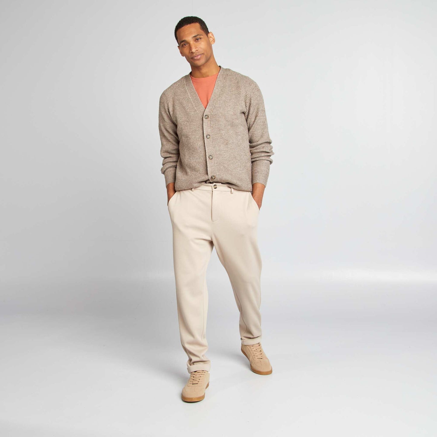 Gilet en maille perlée BEIGE