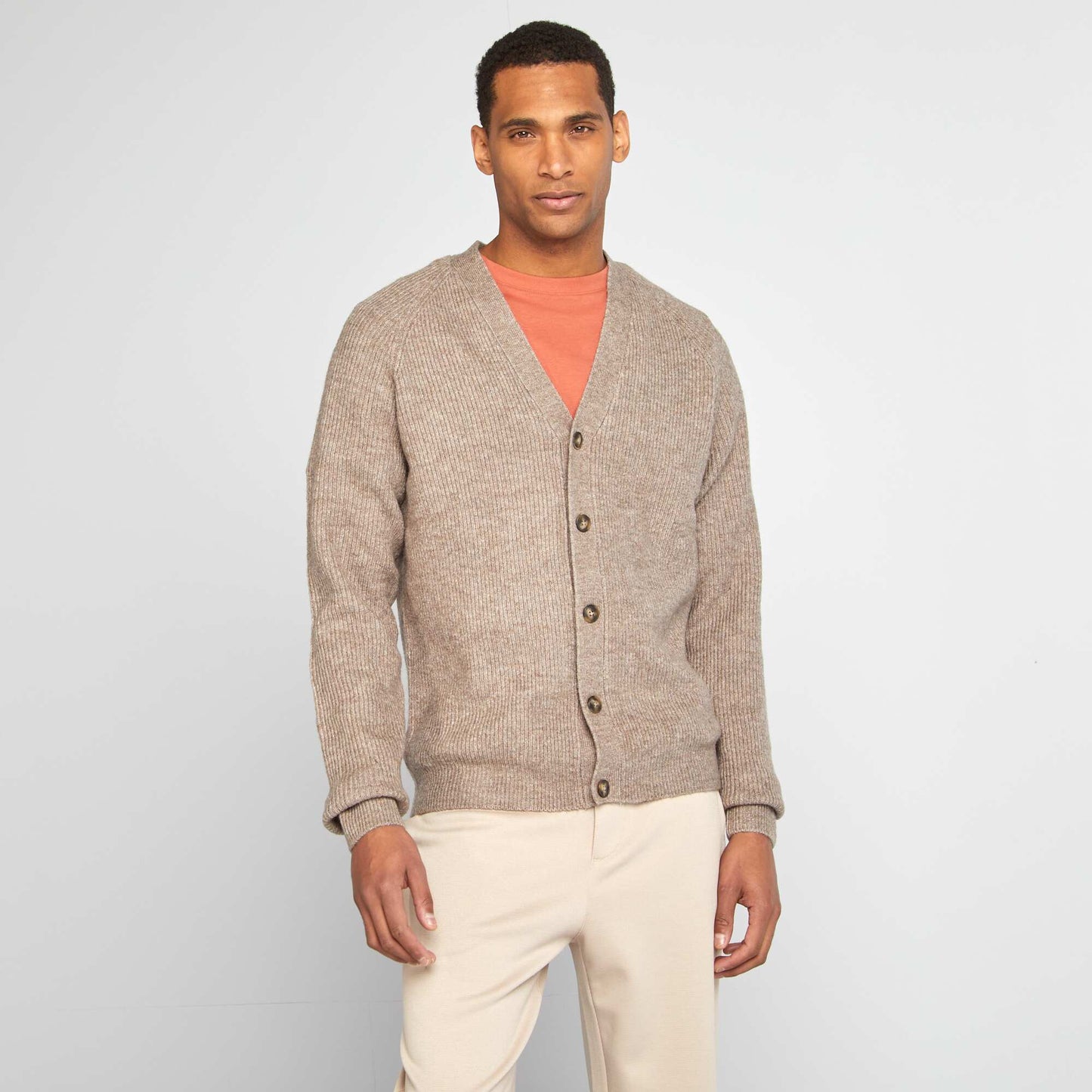 Gilet en maille perlée BEIGE