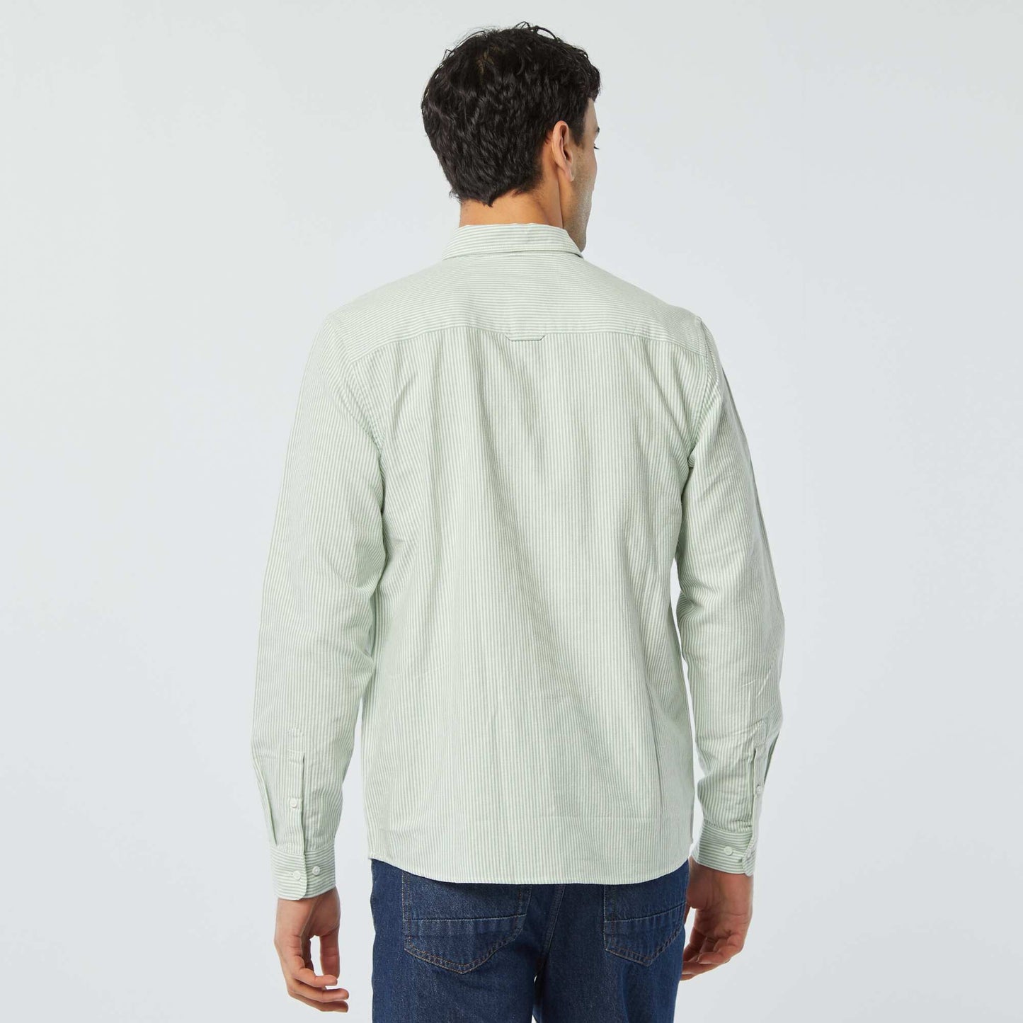 Chemise Oxford à motif VERT