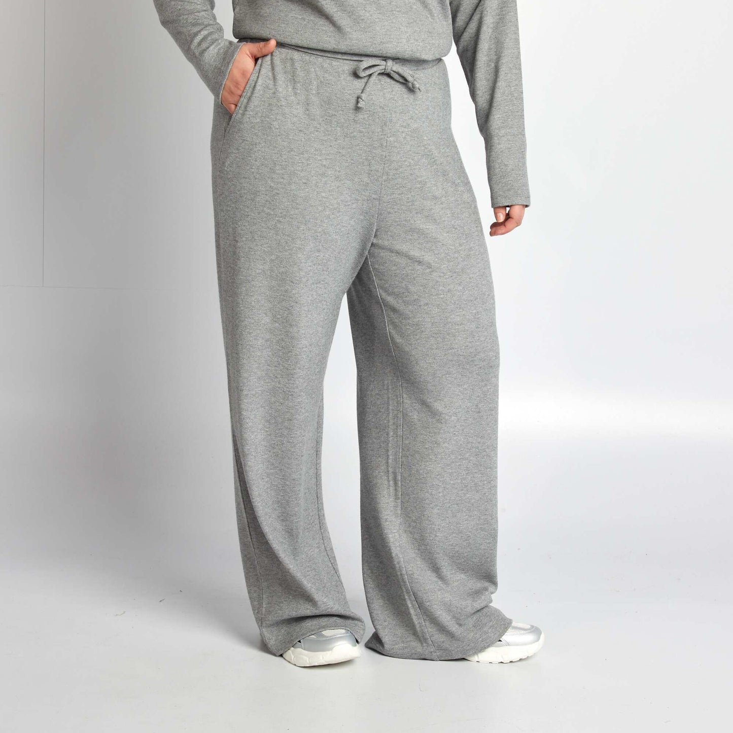 Pantalon en maille douce GRIS