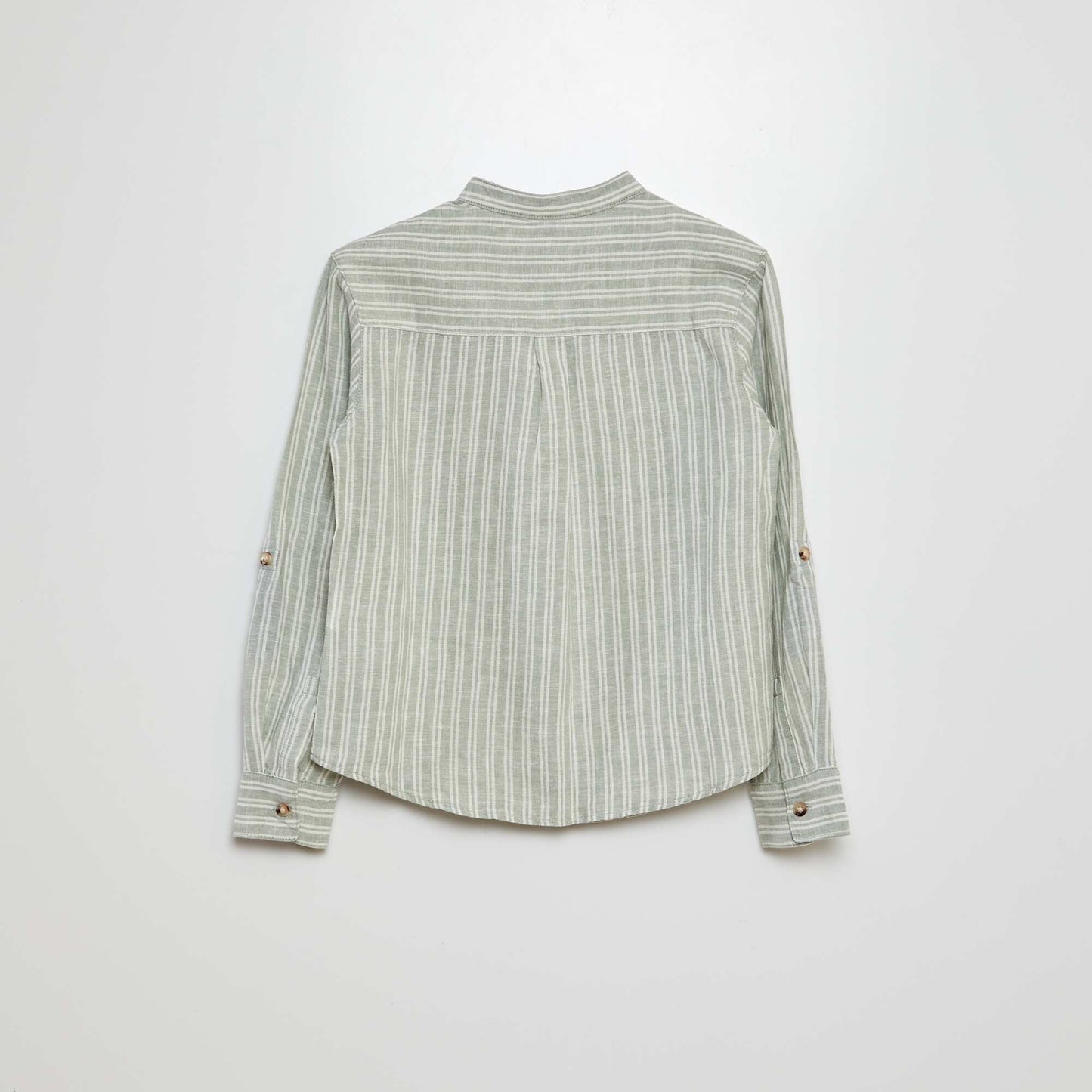 Chemise en lin mélangé VERT