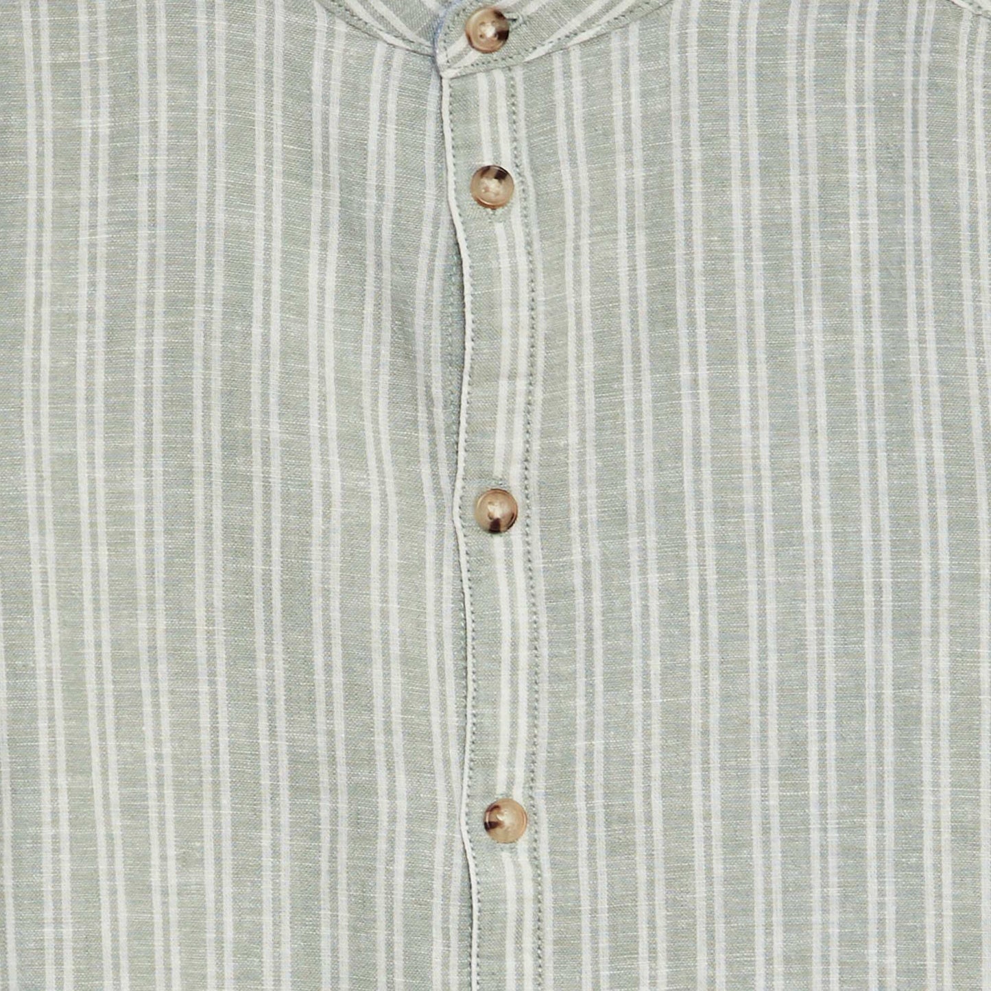 Chemise en lin mélangé VERT