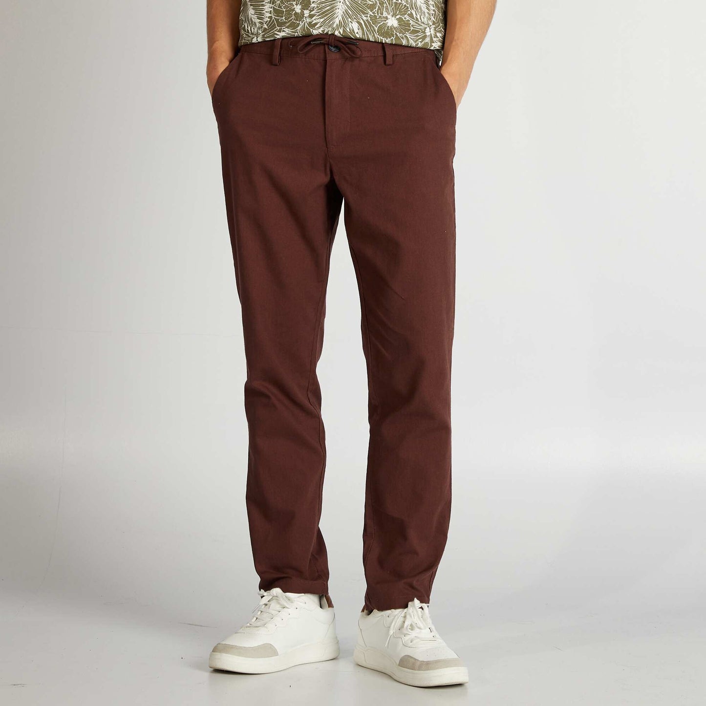Pantalon chino Marron