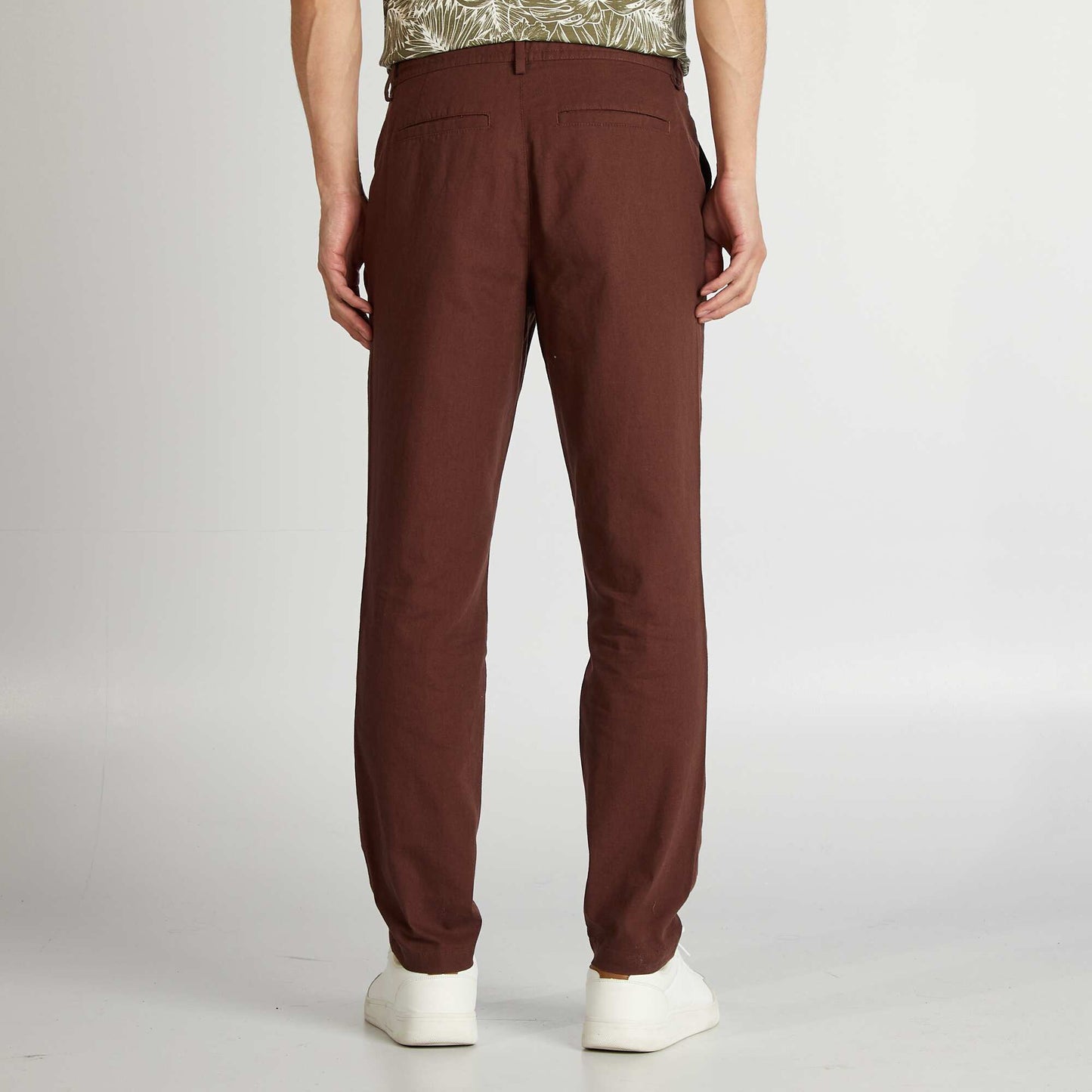 Pantalon chino Marron