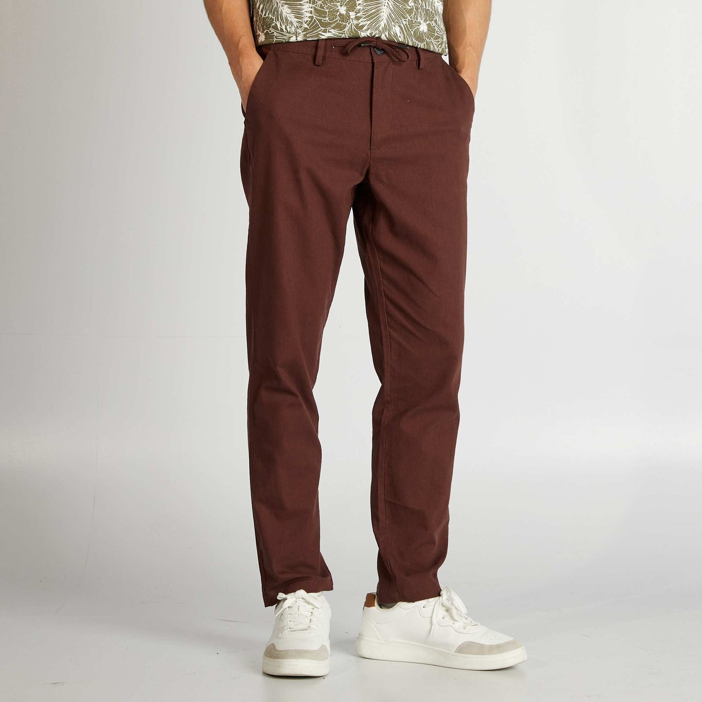 Pantalon chino Marron