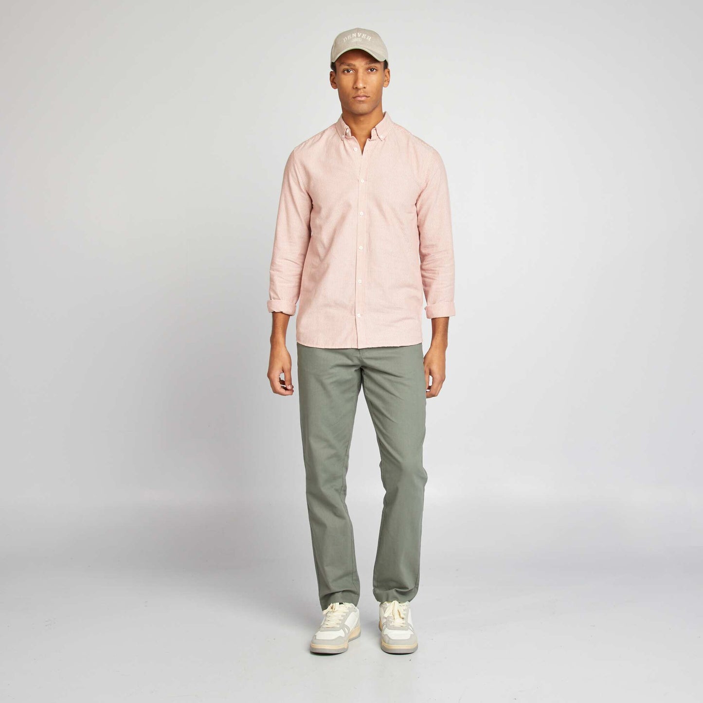 Chino coupe ajustée / slim fit Vert