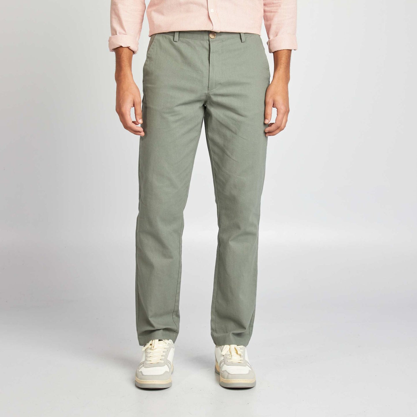 Chino coupe ajustée / slim fit Vert
