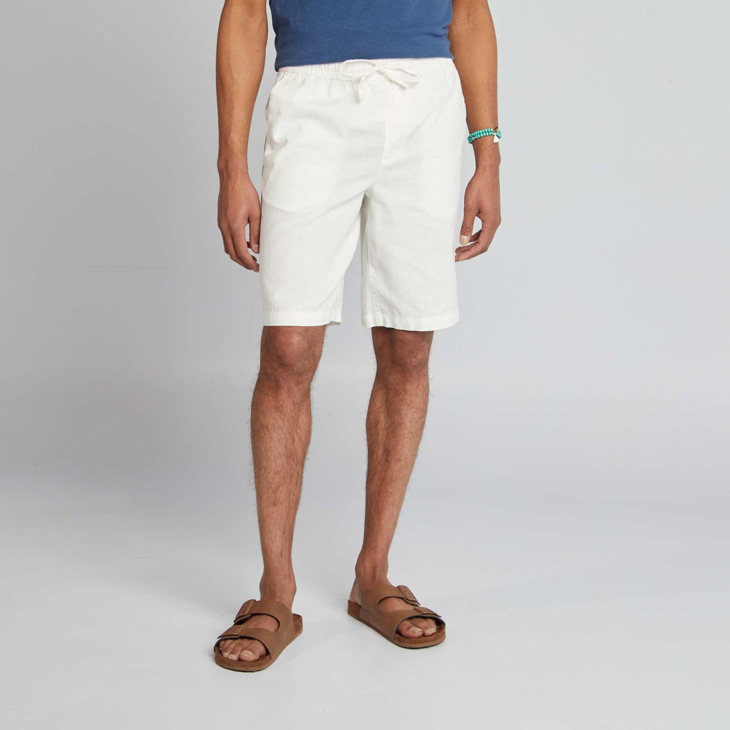 Bermuda chino blanc