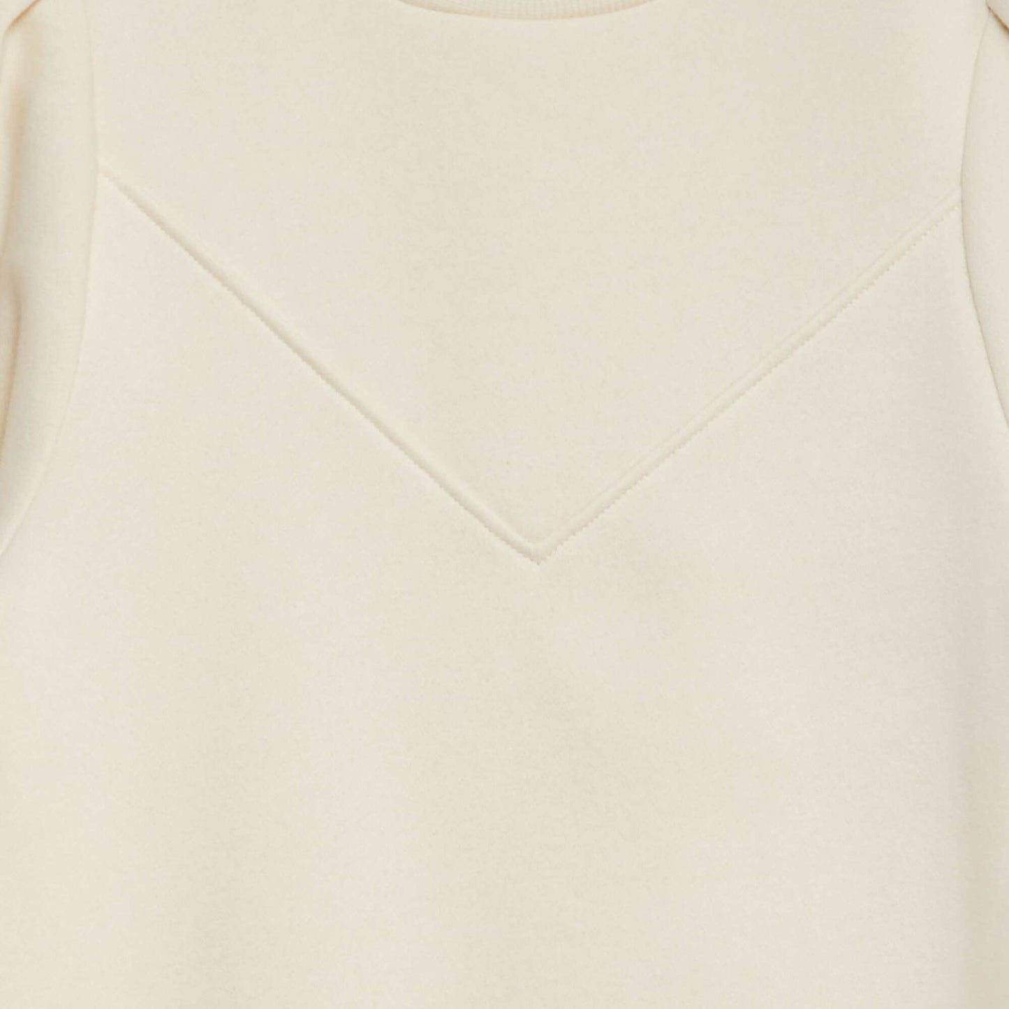 Robe sweat en molleton uni BLANC