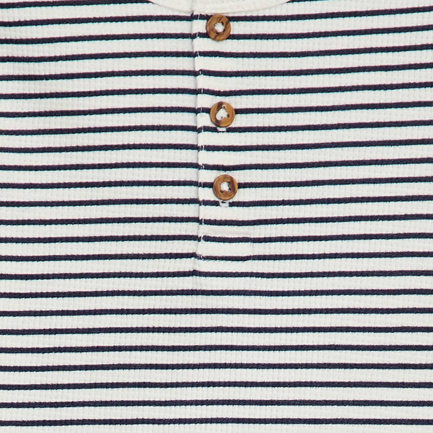 T-shirt col tunisien BLANC