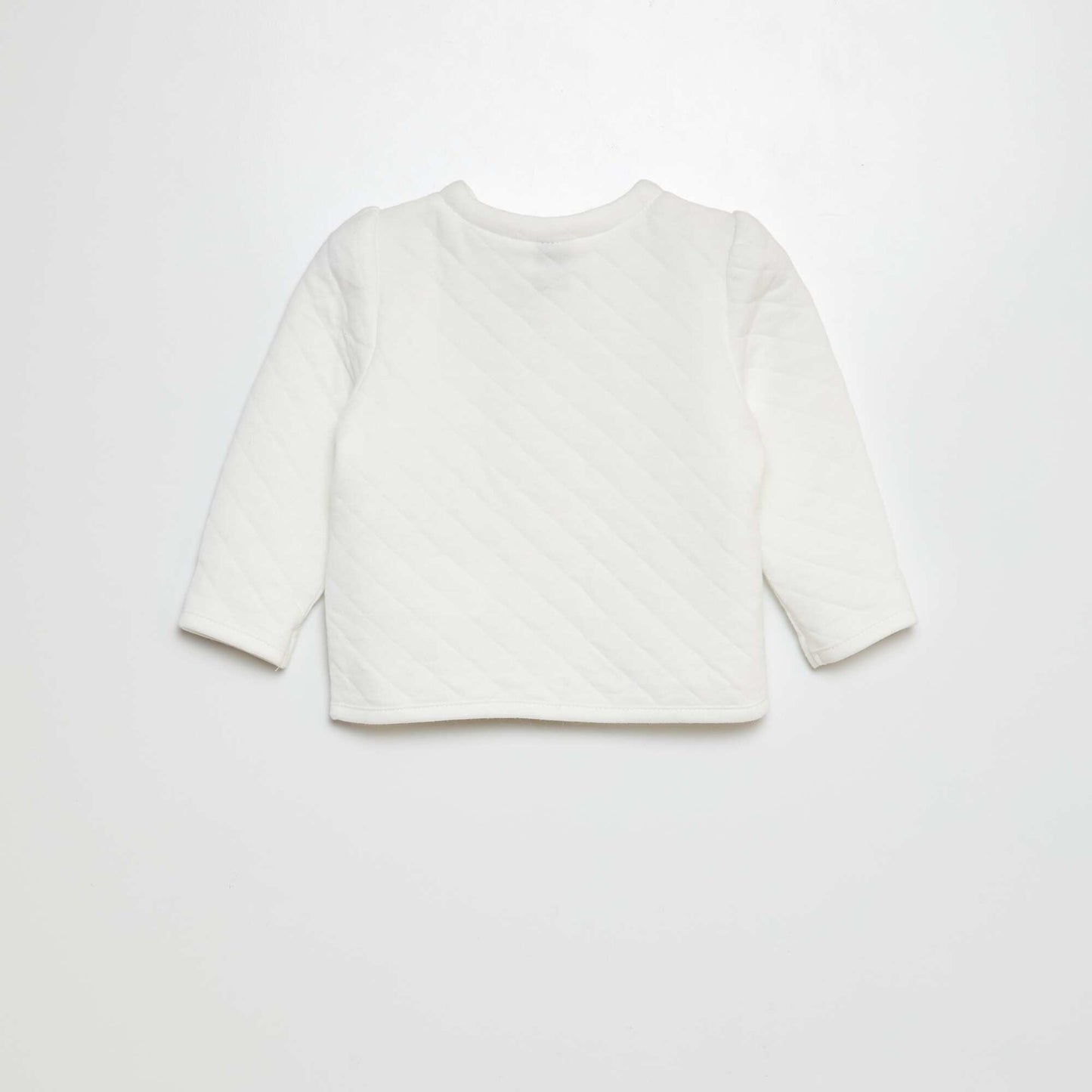 Gilet à pressions effet matelassé Blanc