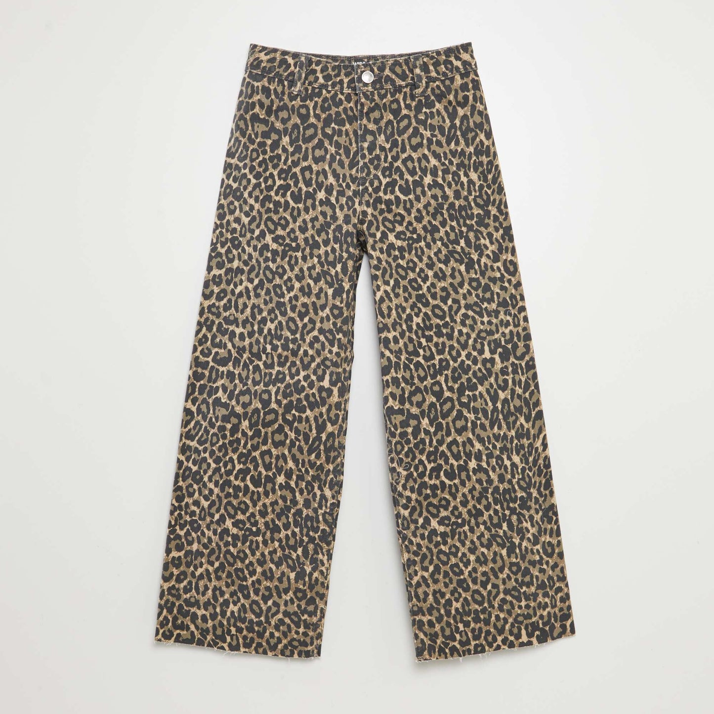 Pantalon en jean coupe large / wide leg BEIGE