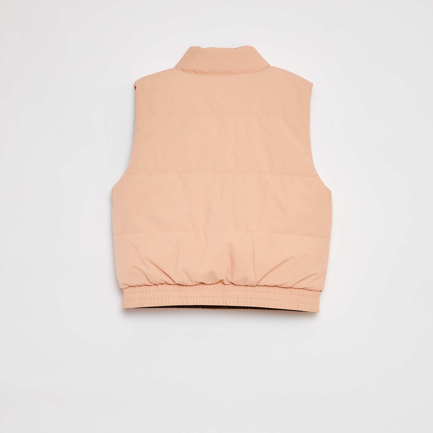 Doudoune puffy sans manches réversible KAKI