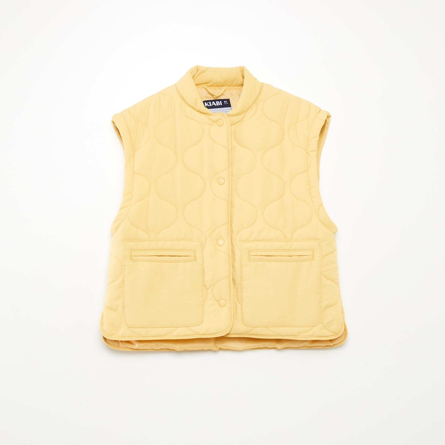 Doudoune quiltée manches amovibles JAUNE