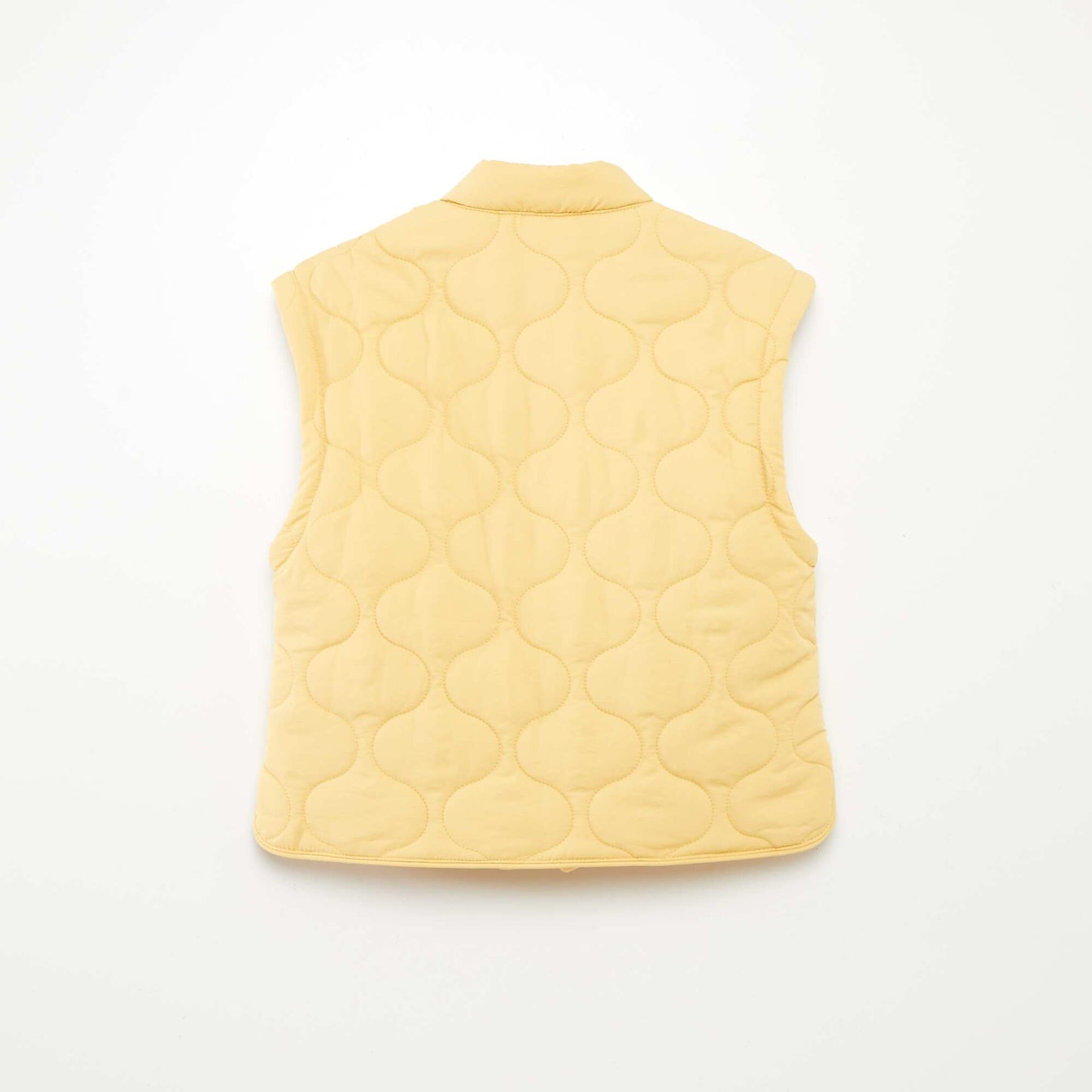 Doudoune quiltée manches amovibles JAUNE