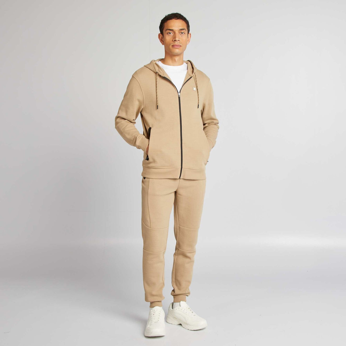 Pantalon de jogging en maille Beige