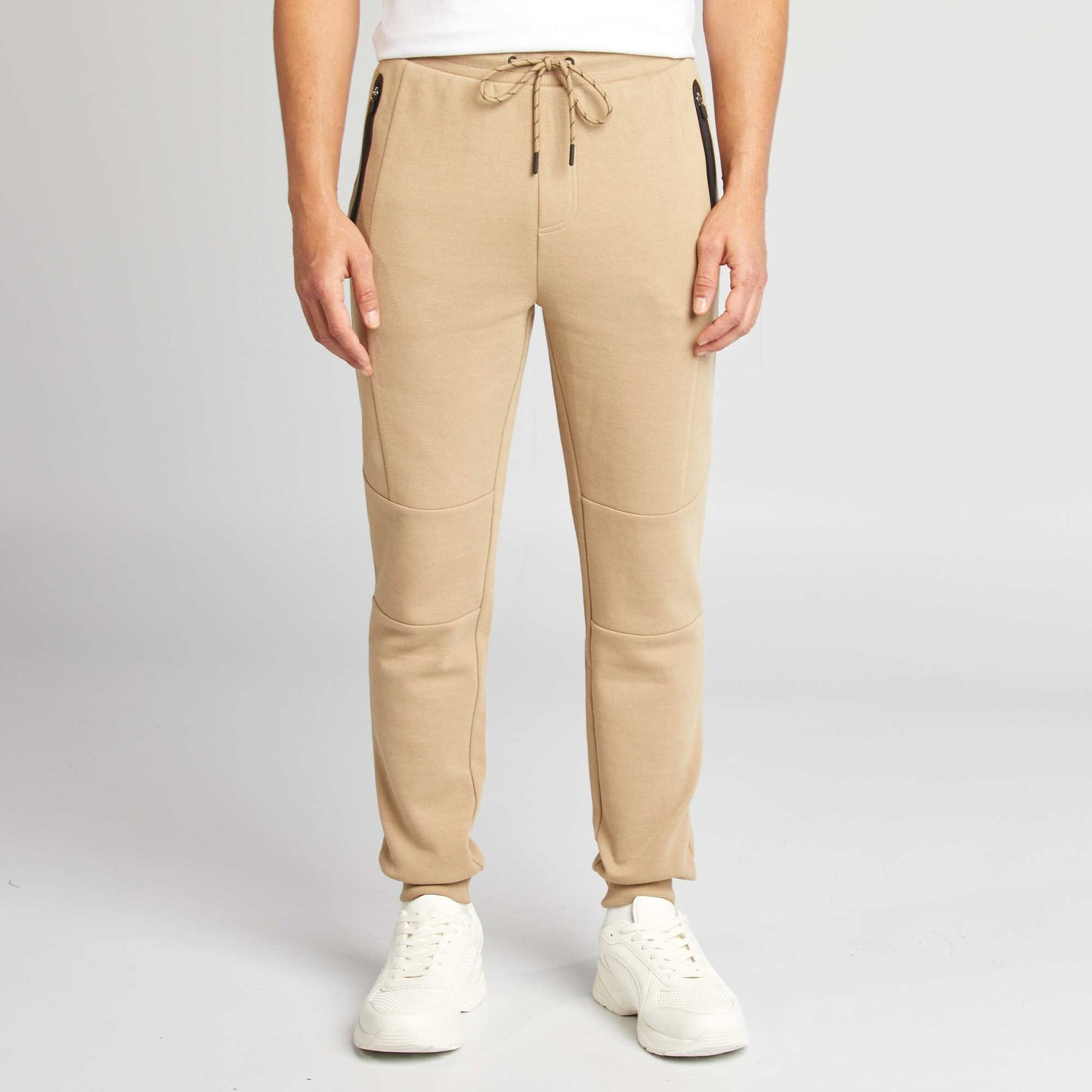 Pantalon de jogging en maille Beige