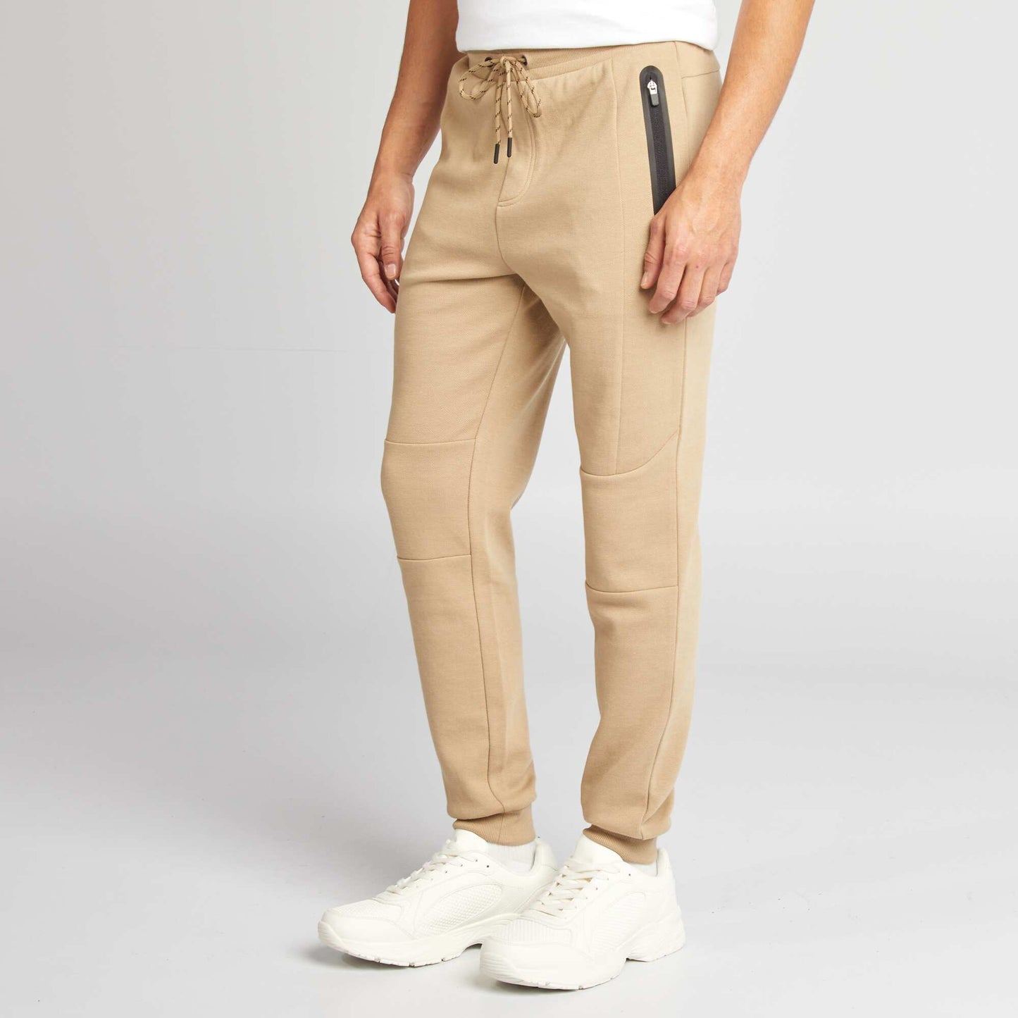 Pantalon de jogging en maille Beige