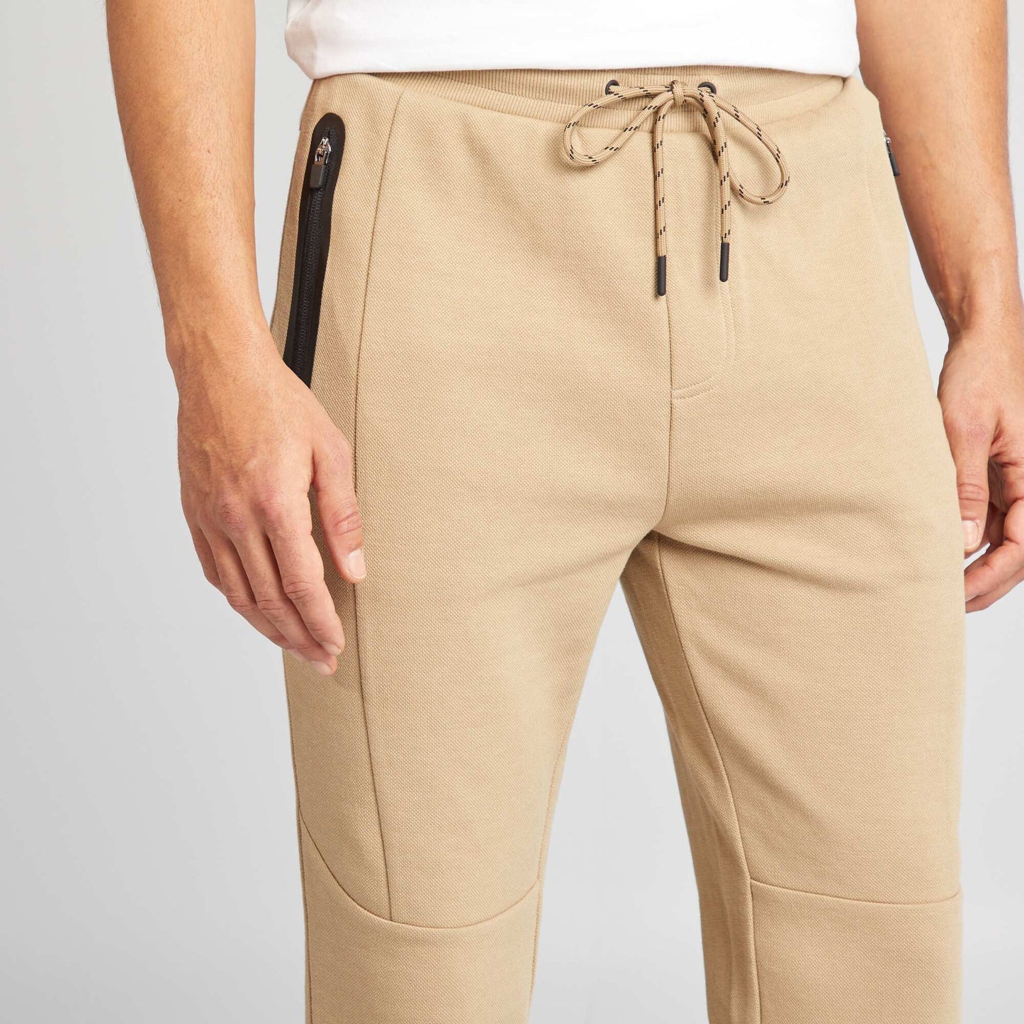 Pantalon de jogging en maille Beige
