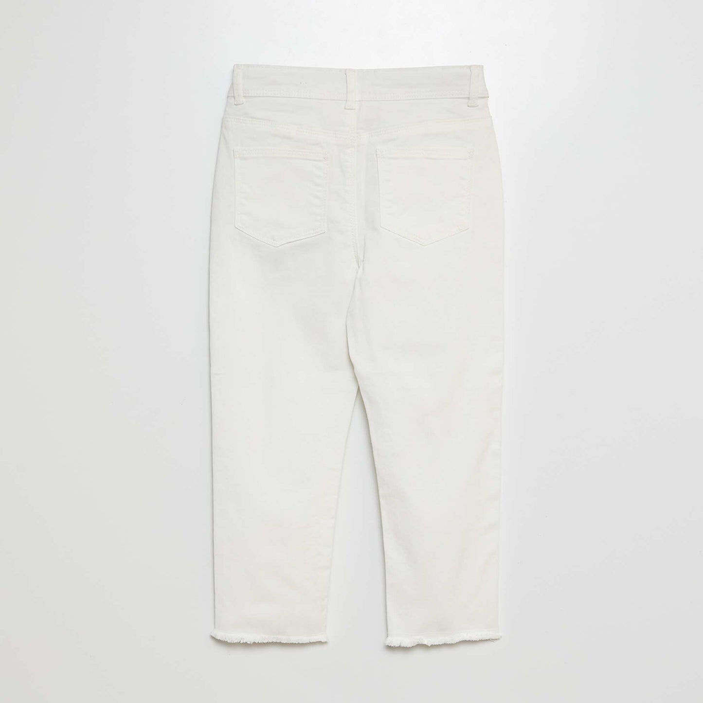 Pantacourt skinny blanc