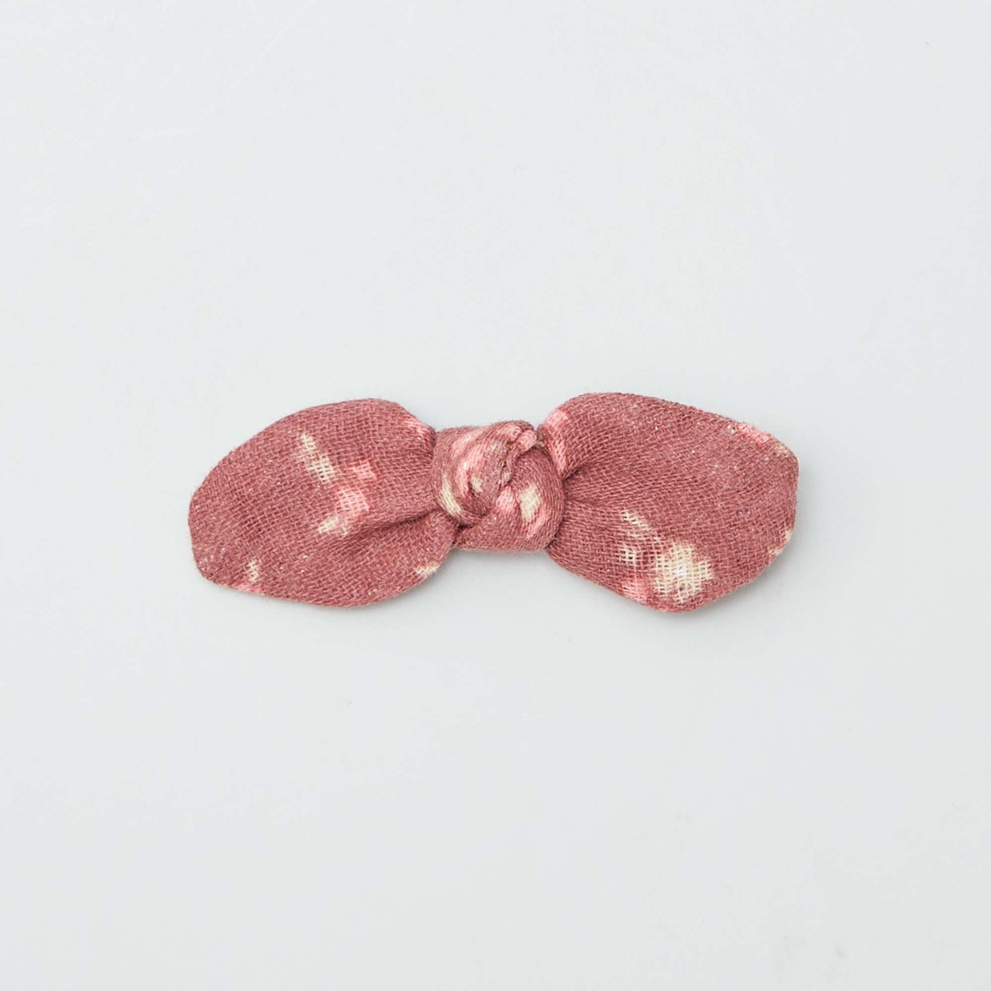 Lot de 3 pinces croco à noeud Rose