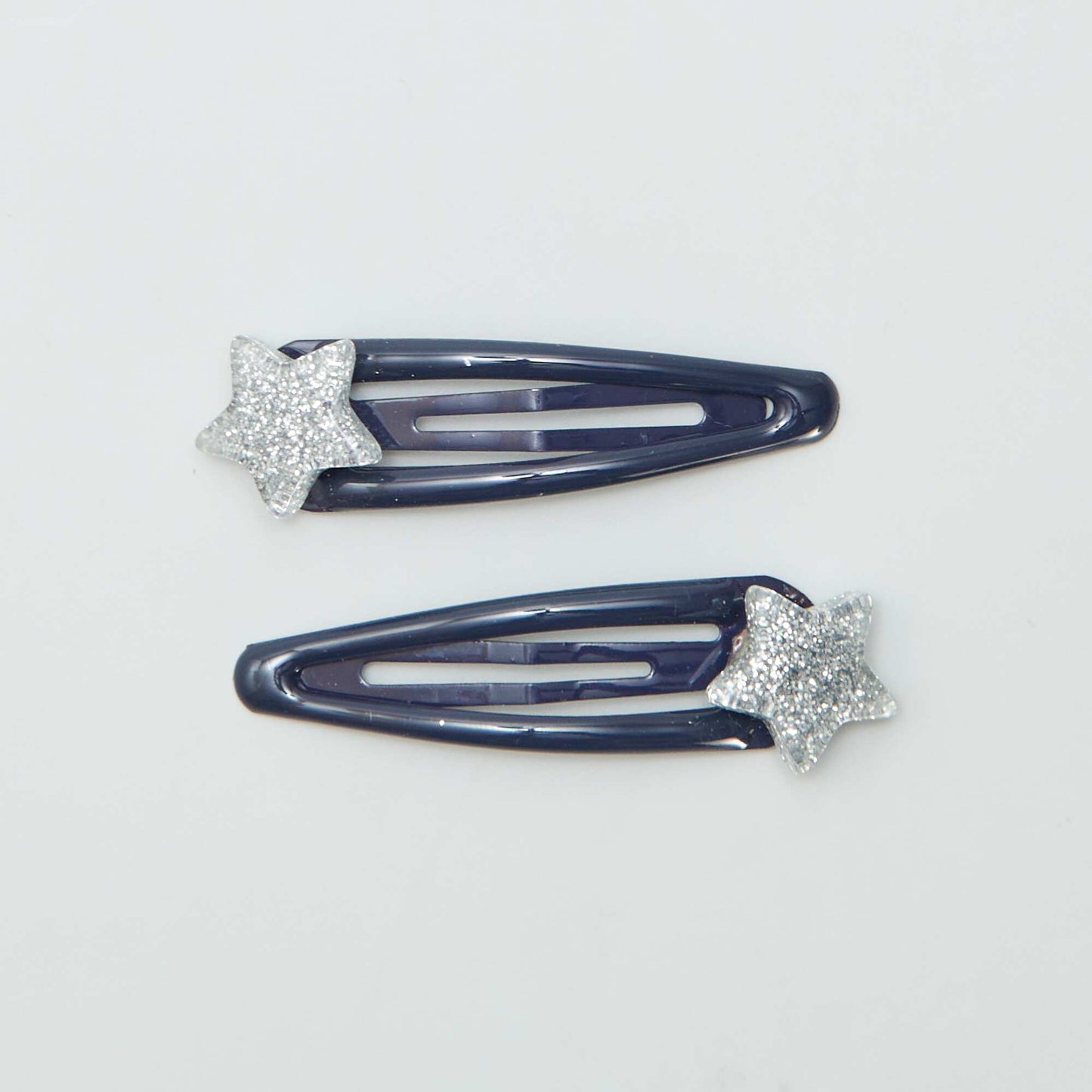 Lot de 6 pinces clic clac Bleu