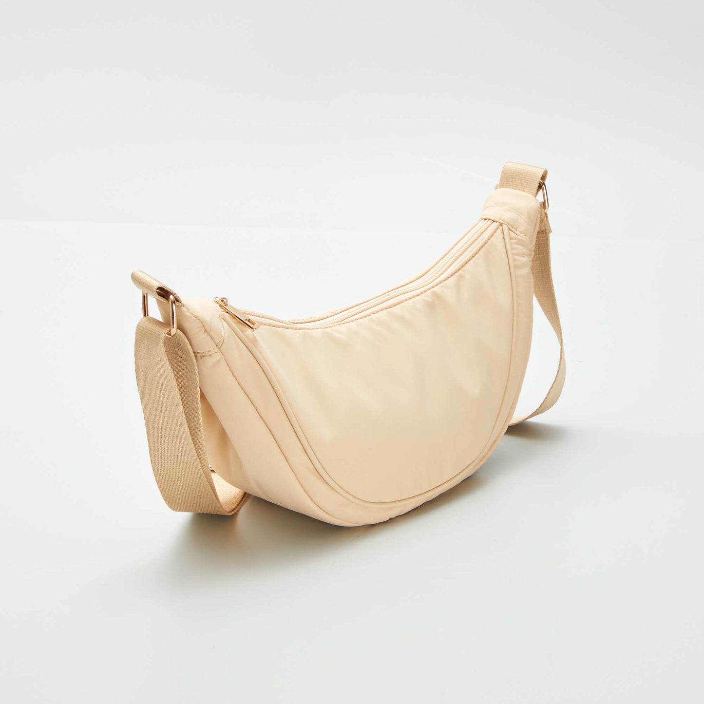 Sac demi lune en nylon Beige