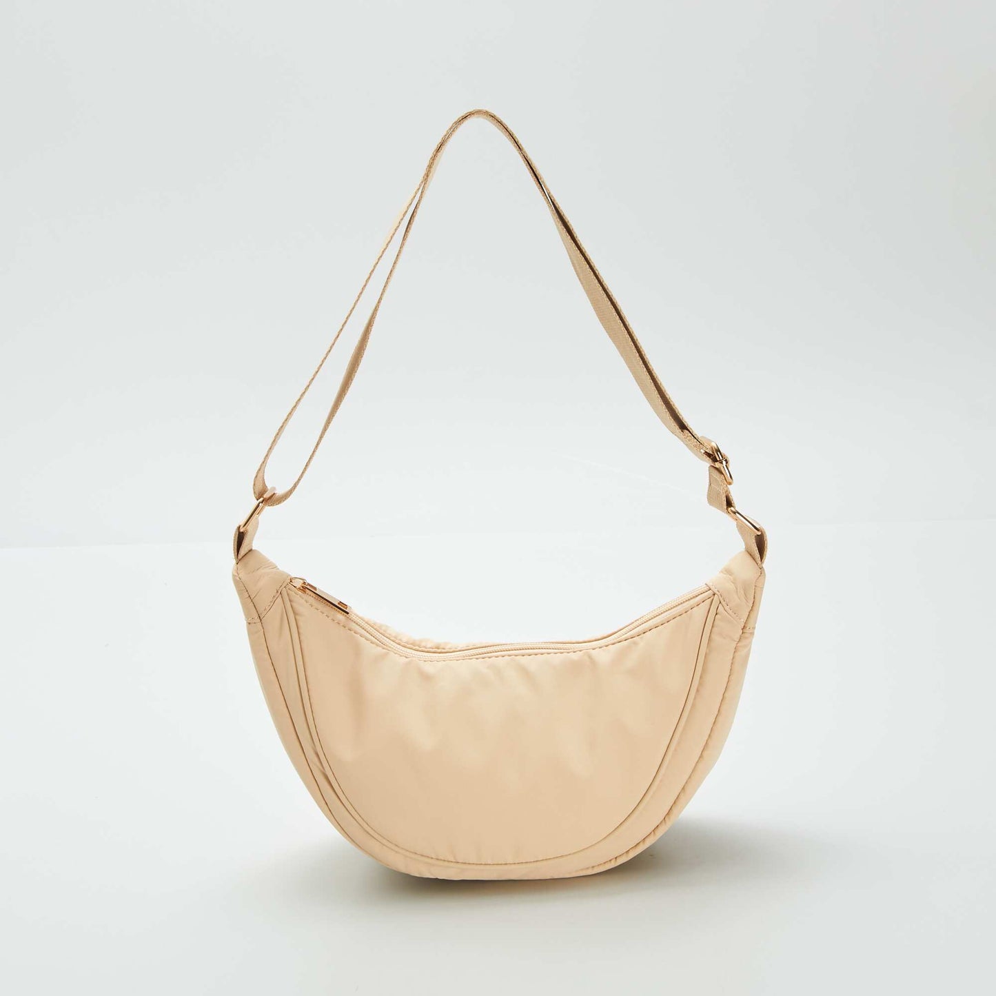 Sac demi lune en nylon Beige
