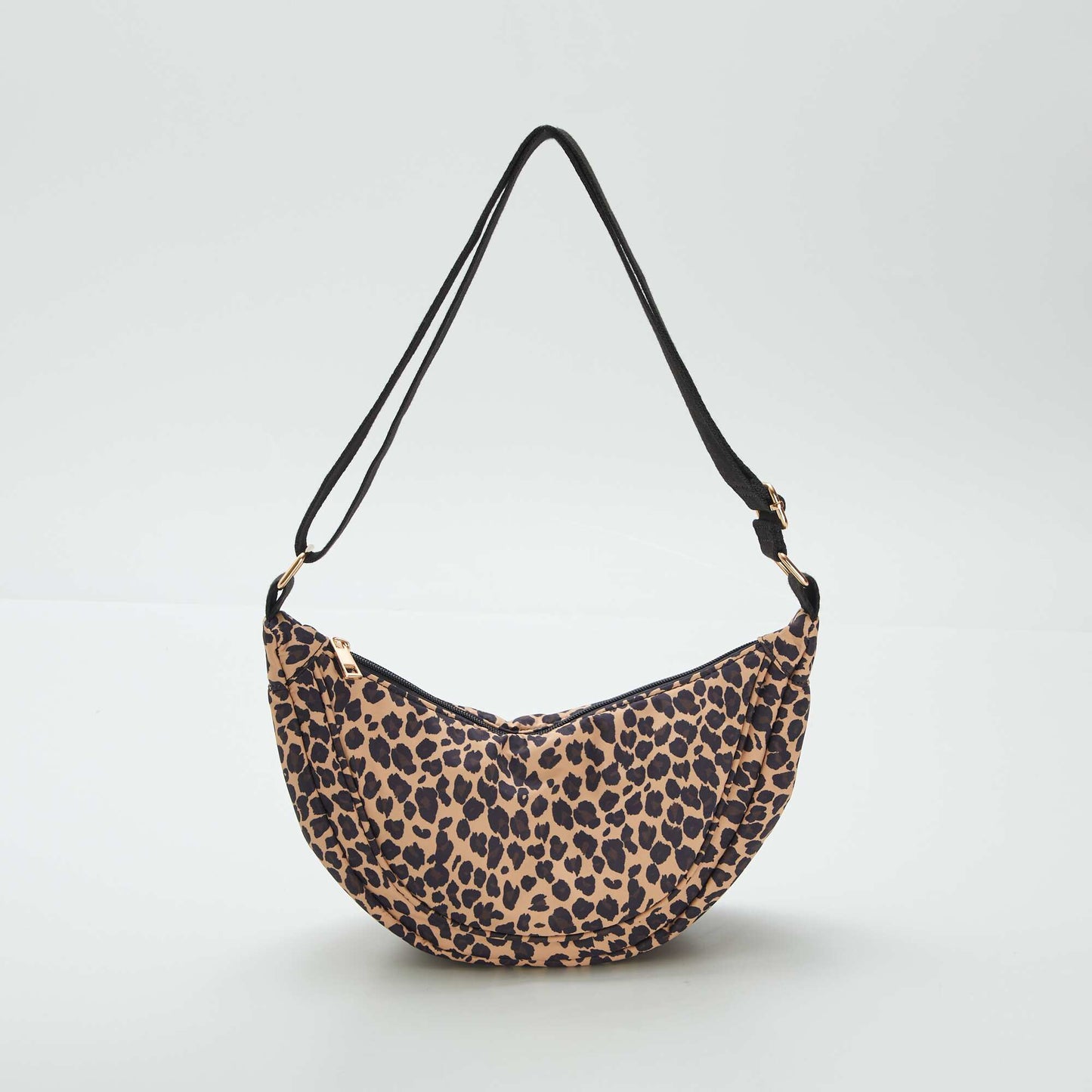 Sac demi lune en nylon Marron
