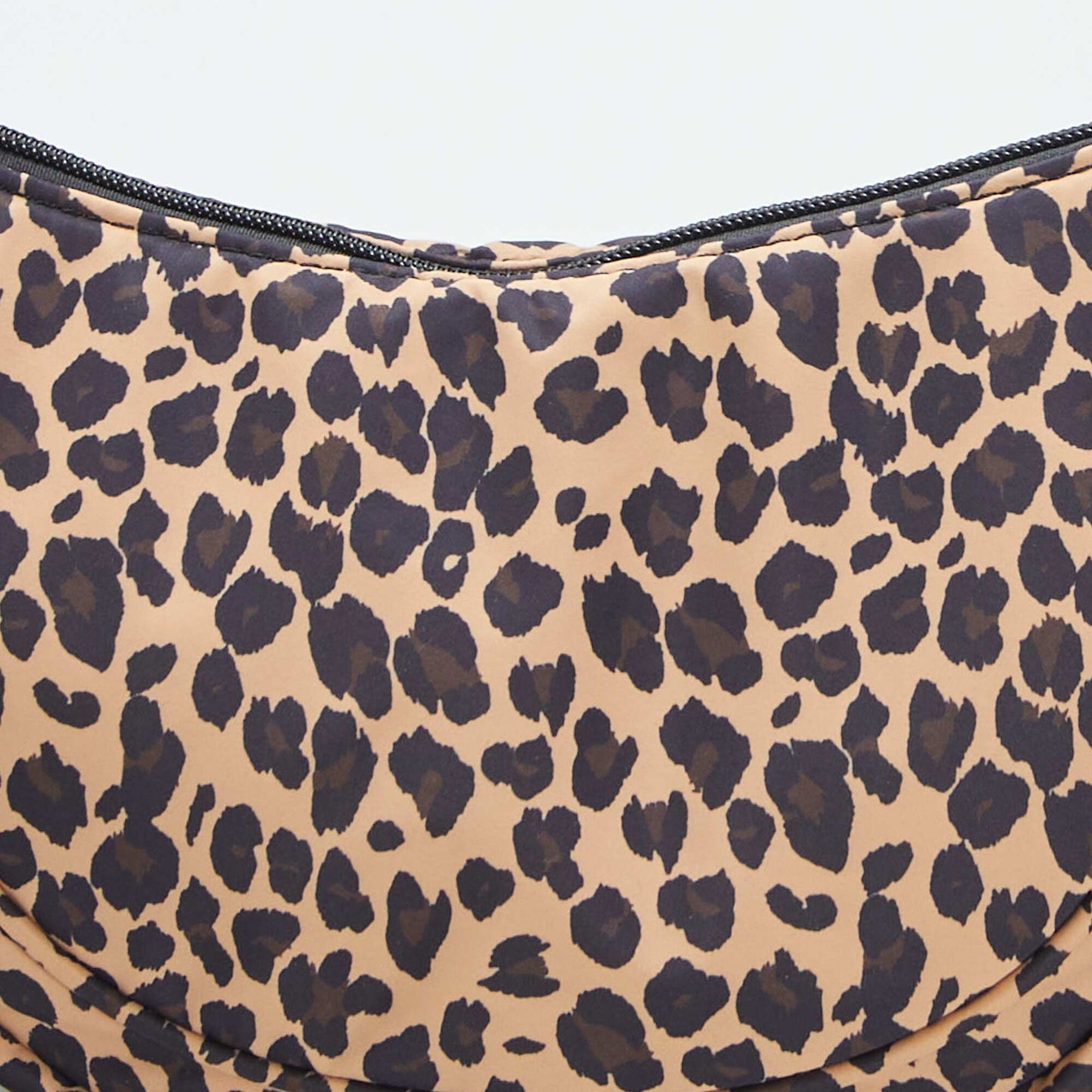 Sac demi lune en nylon Marron