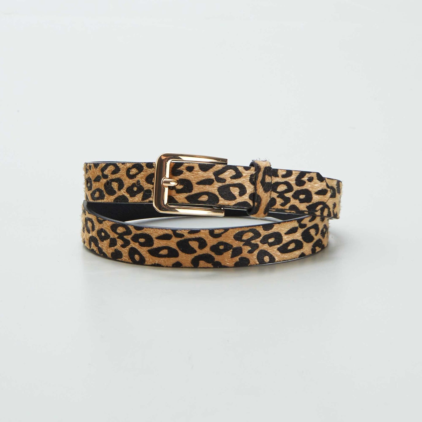 Ceinture fine imprimé léopard BEIGE