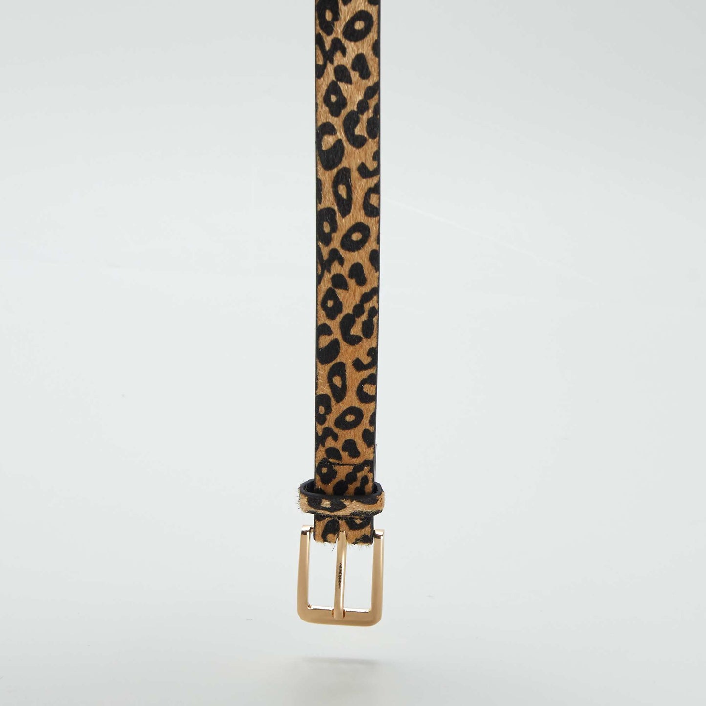 Ceinture fine imprimé léopard BEIGE