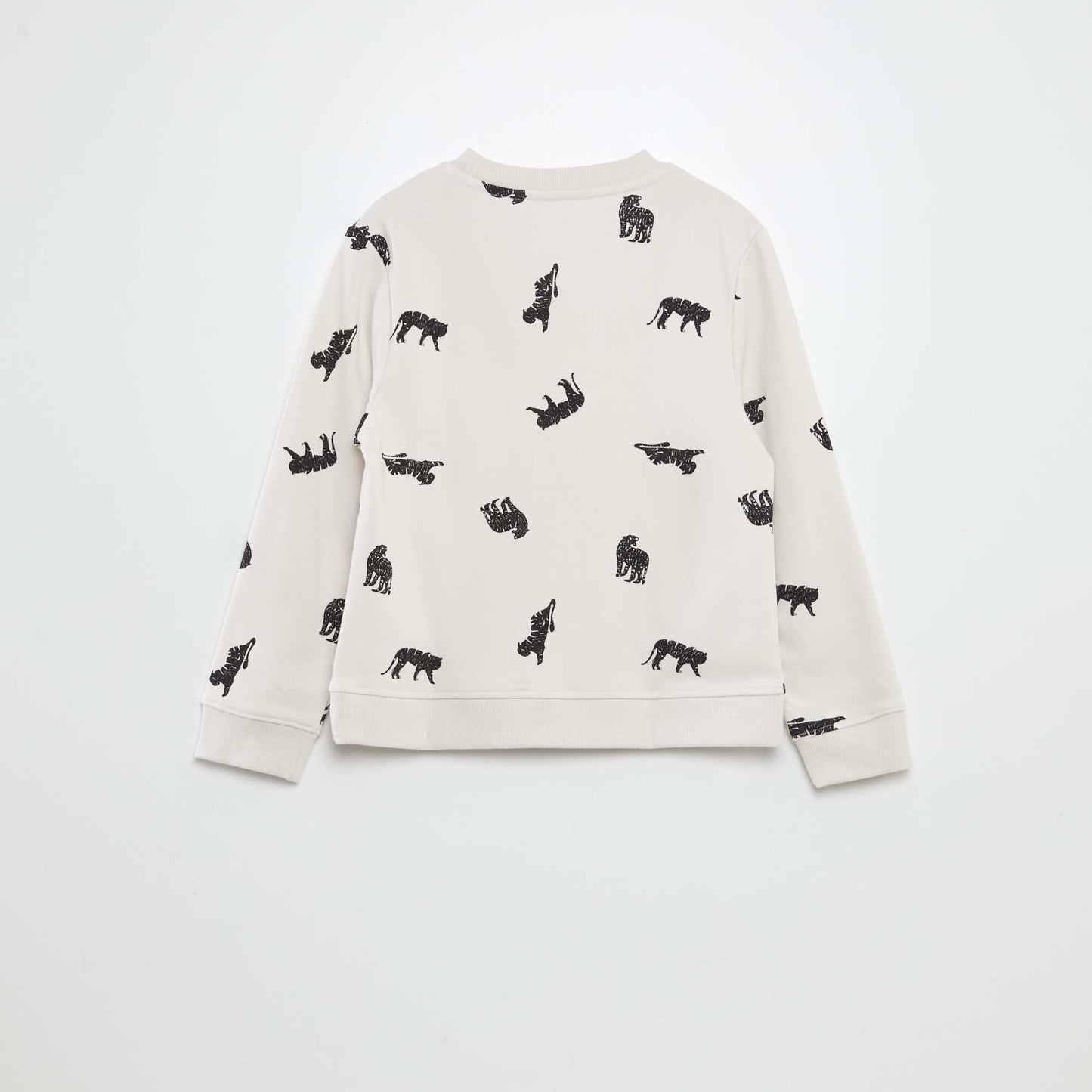 Sweat en molleton léger à motif Blanc