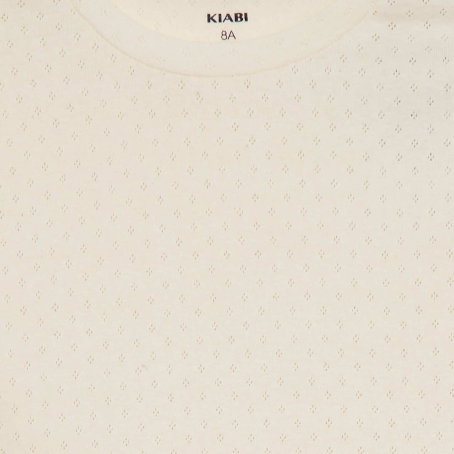 Pyjama t-shirt + short en pointelle BLANC