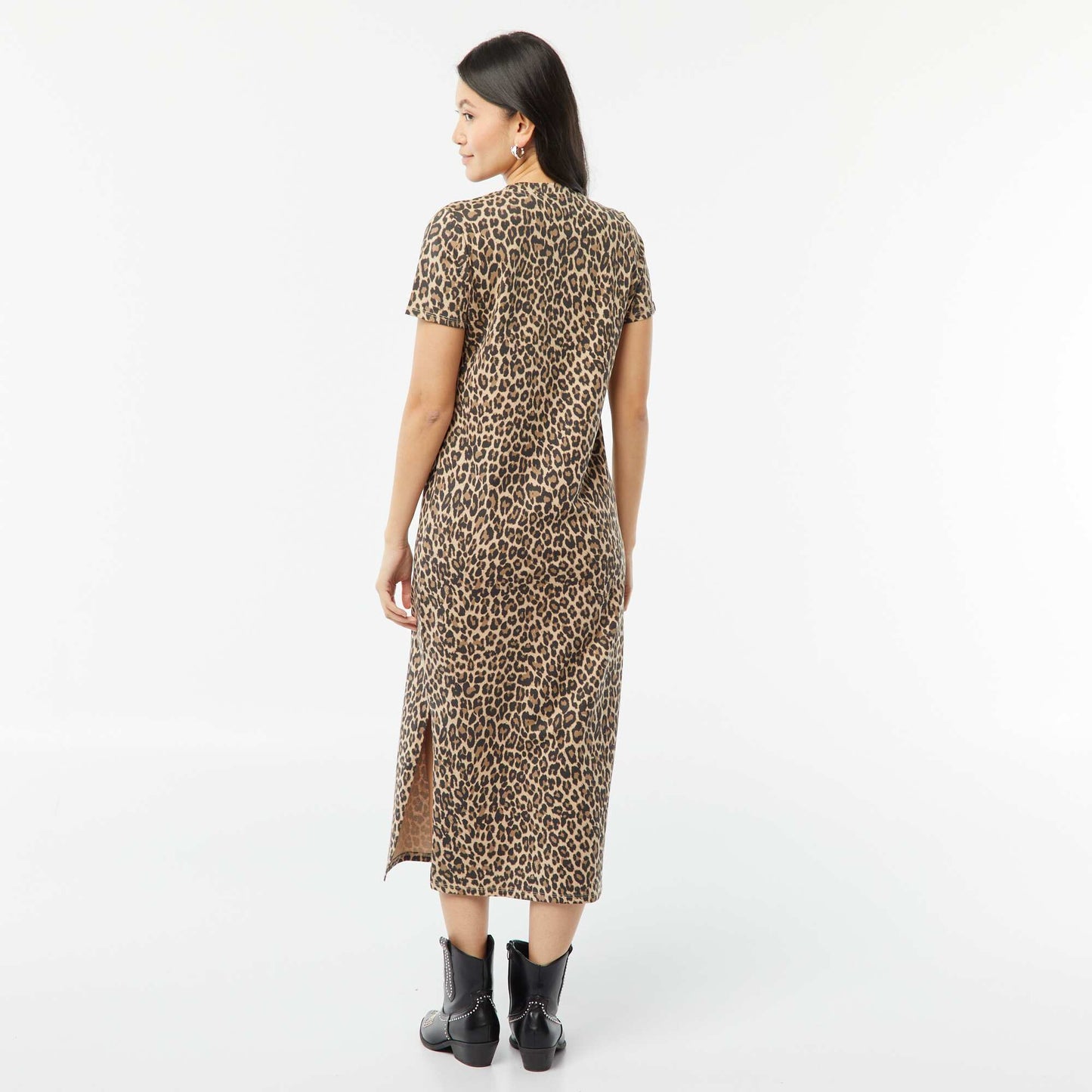 Robe t-shirt longue BEIGE