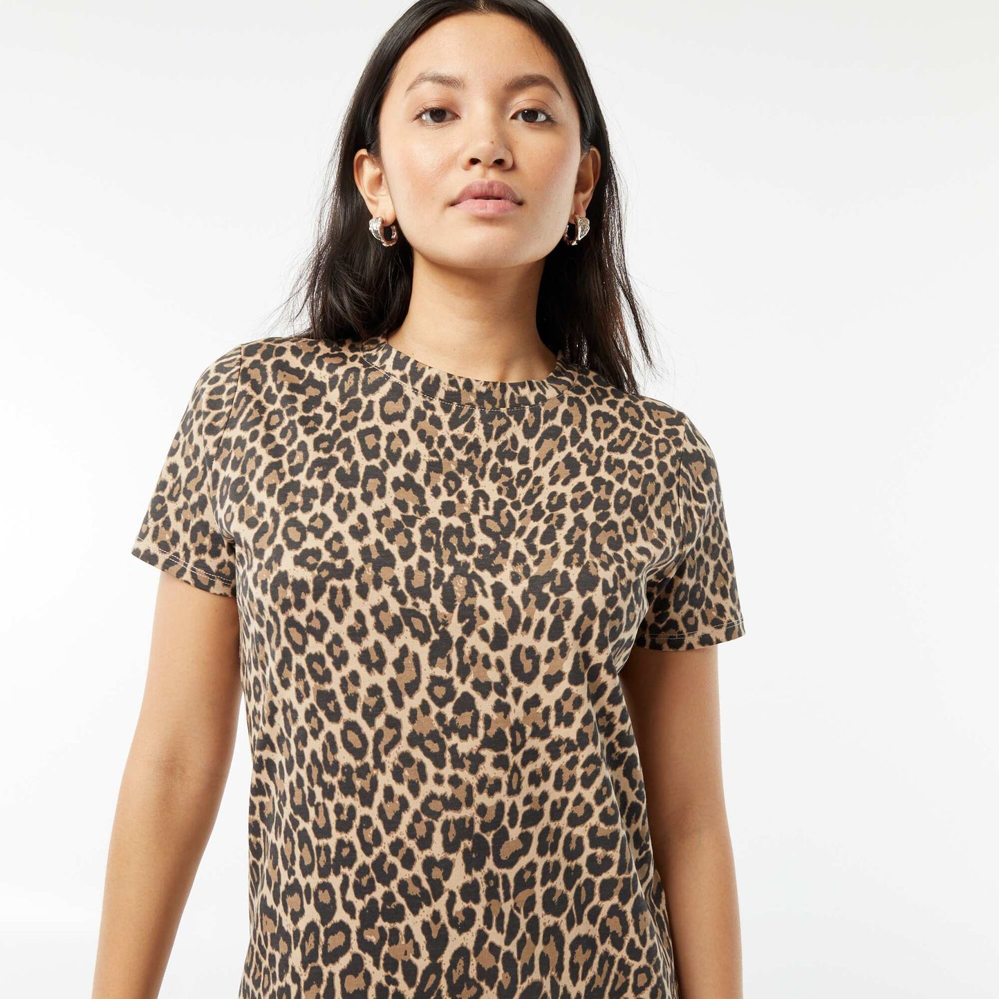 Robe t-shirt longue BEIGE