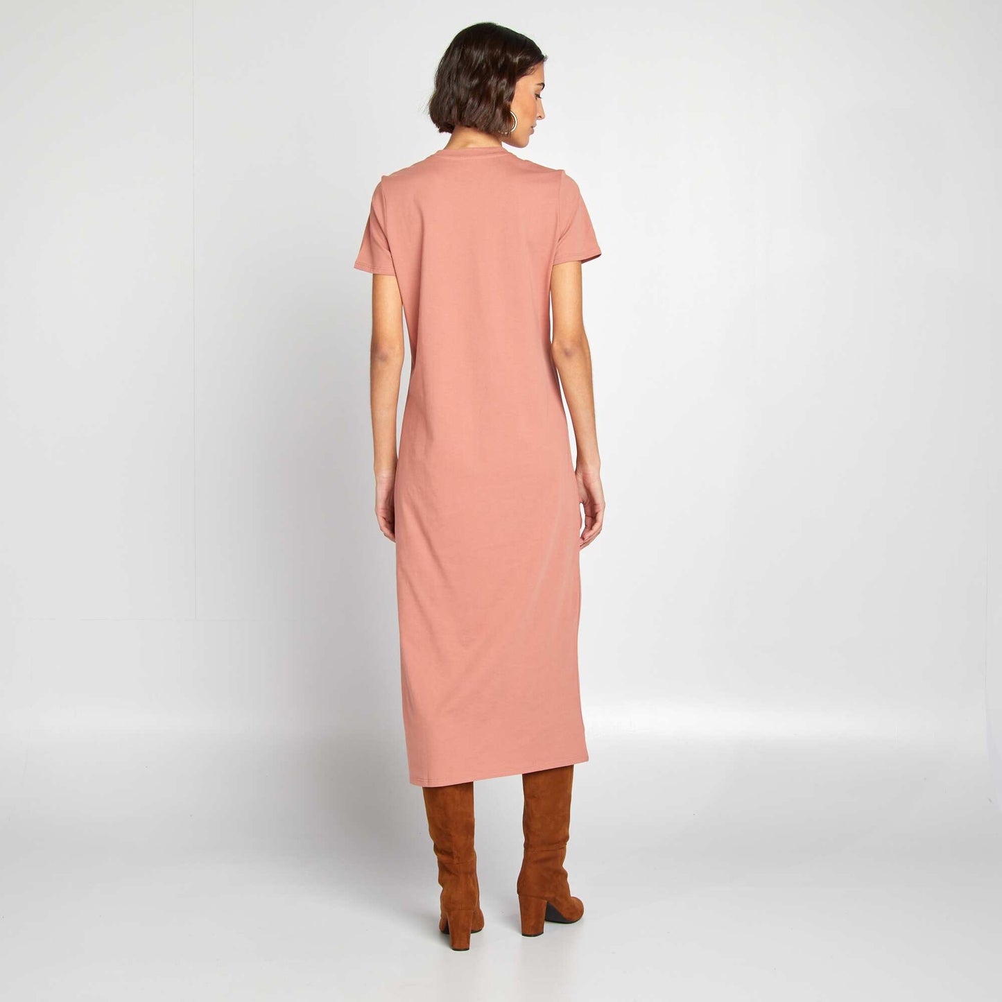 Robe t-shirt longue ROSE