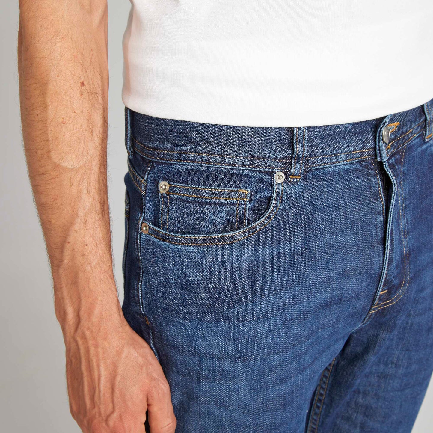 Jean slim à 5 poches - Fabriqué en France STONE