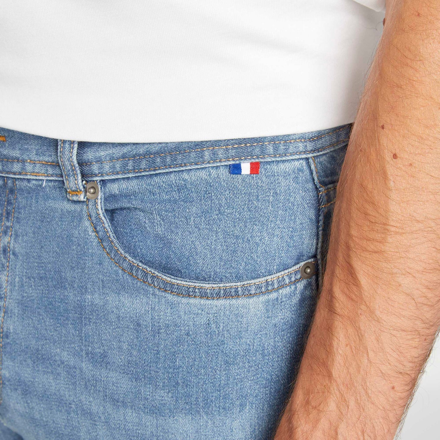 Jean slim à 5 poches - Fabriqué en France DOUBLE STONE