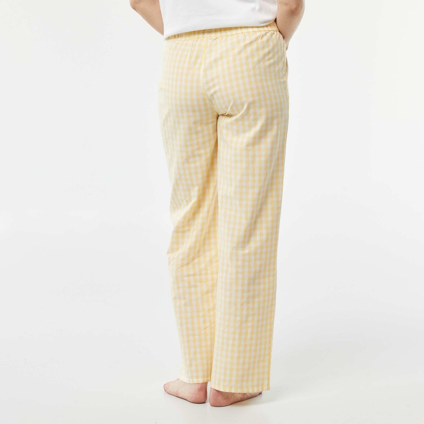 Pantalon large de pyjama JAUNE