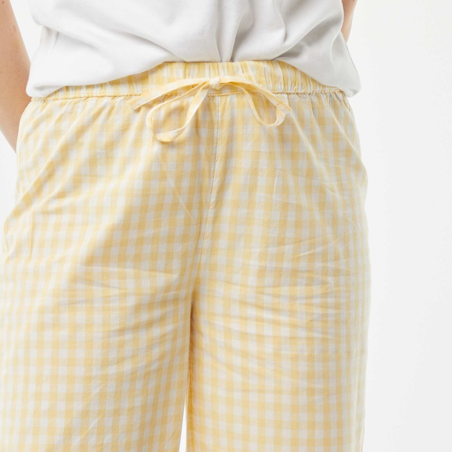 Pantalon large de pyjama JAUNE