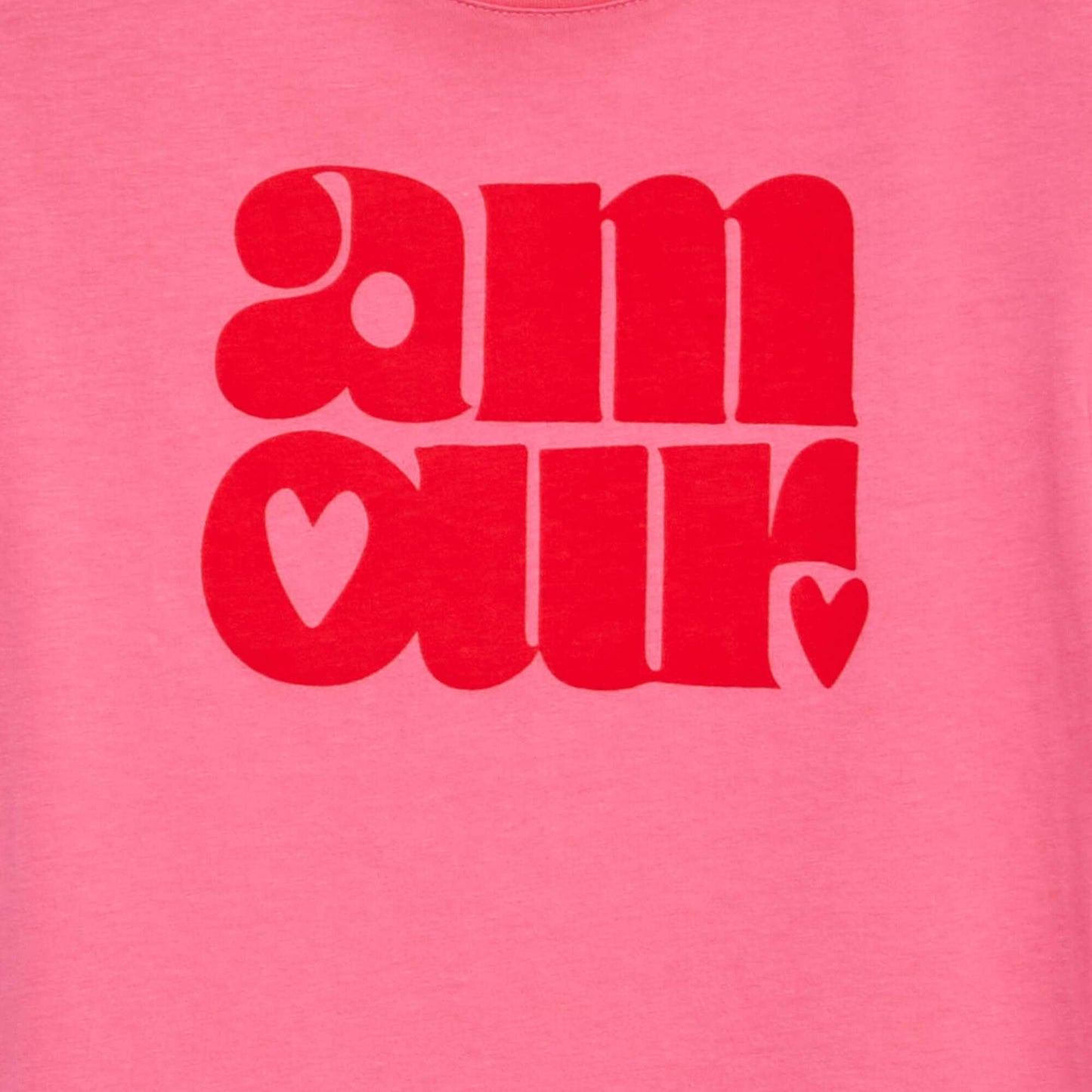 T-shirt en maille jersey imprimé ROSE