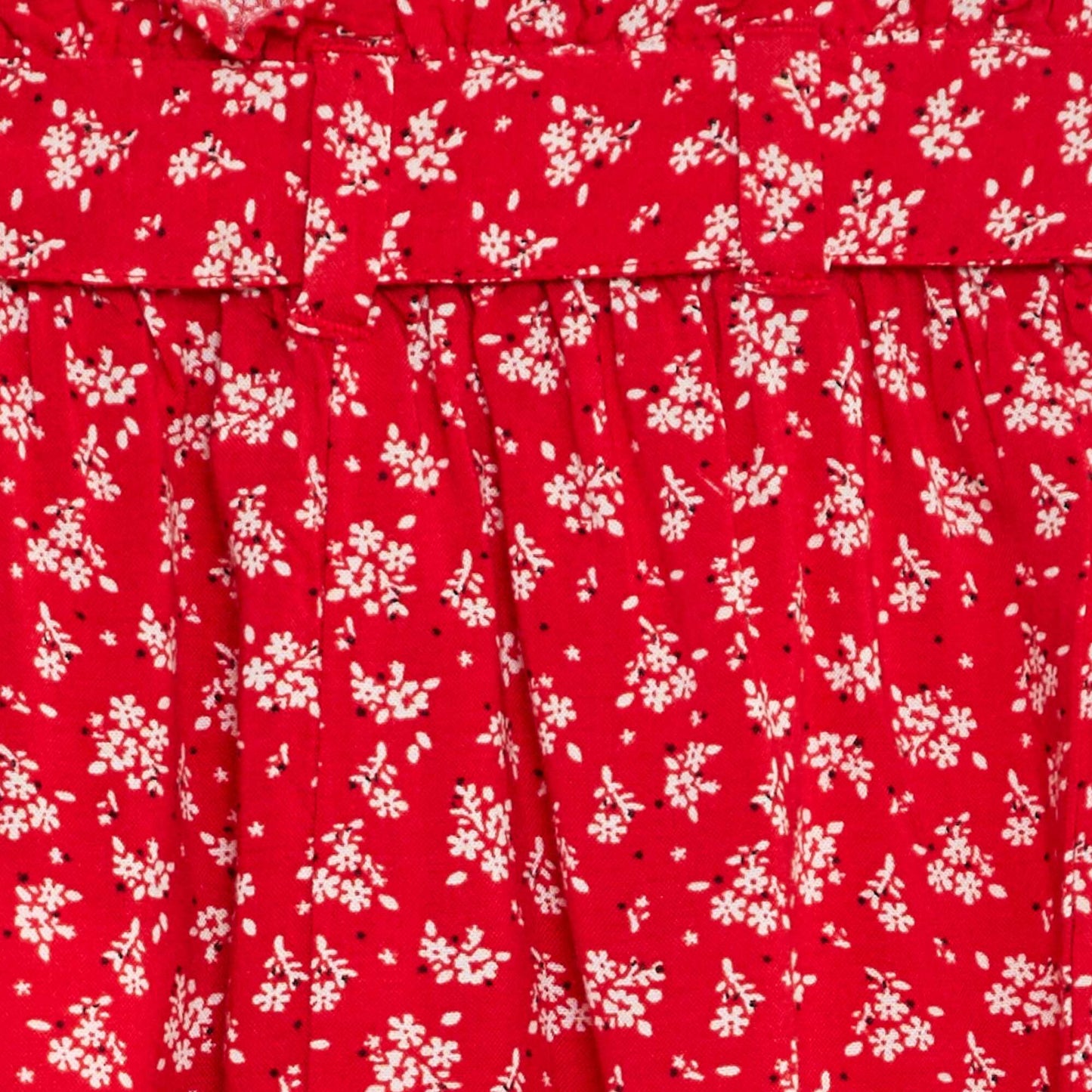 Pantalon fluide à ceinture ROUGE